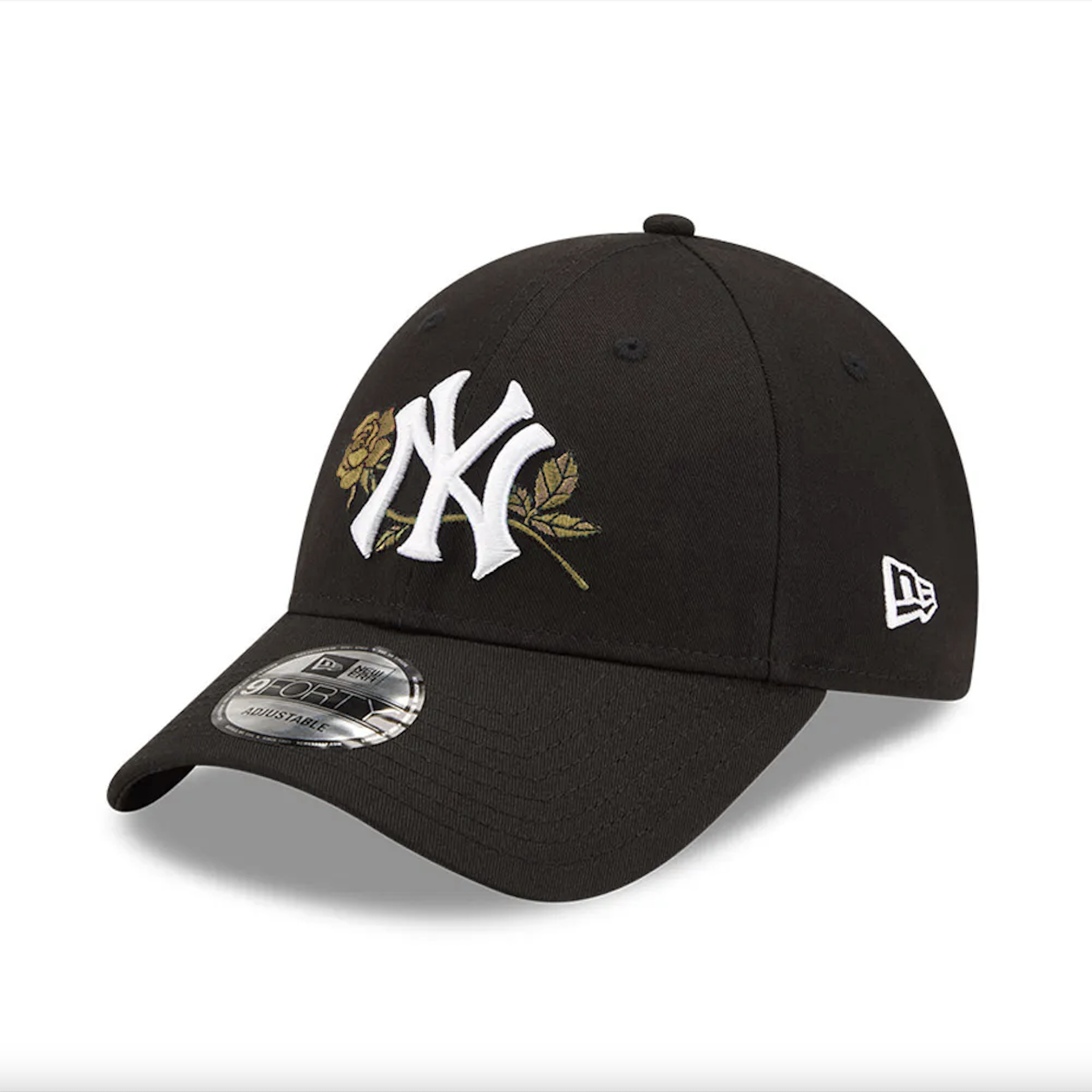 New era 9forty exclusive black cheap cap with rose gold ny