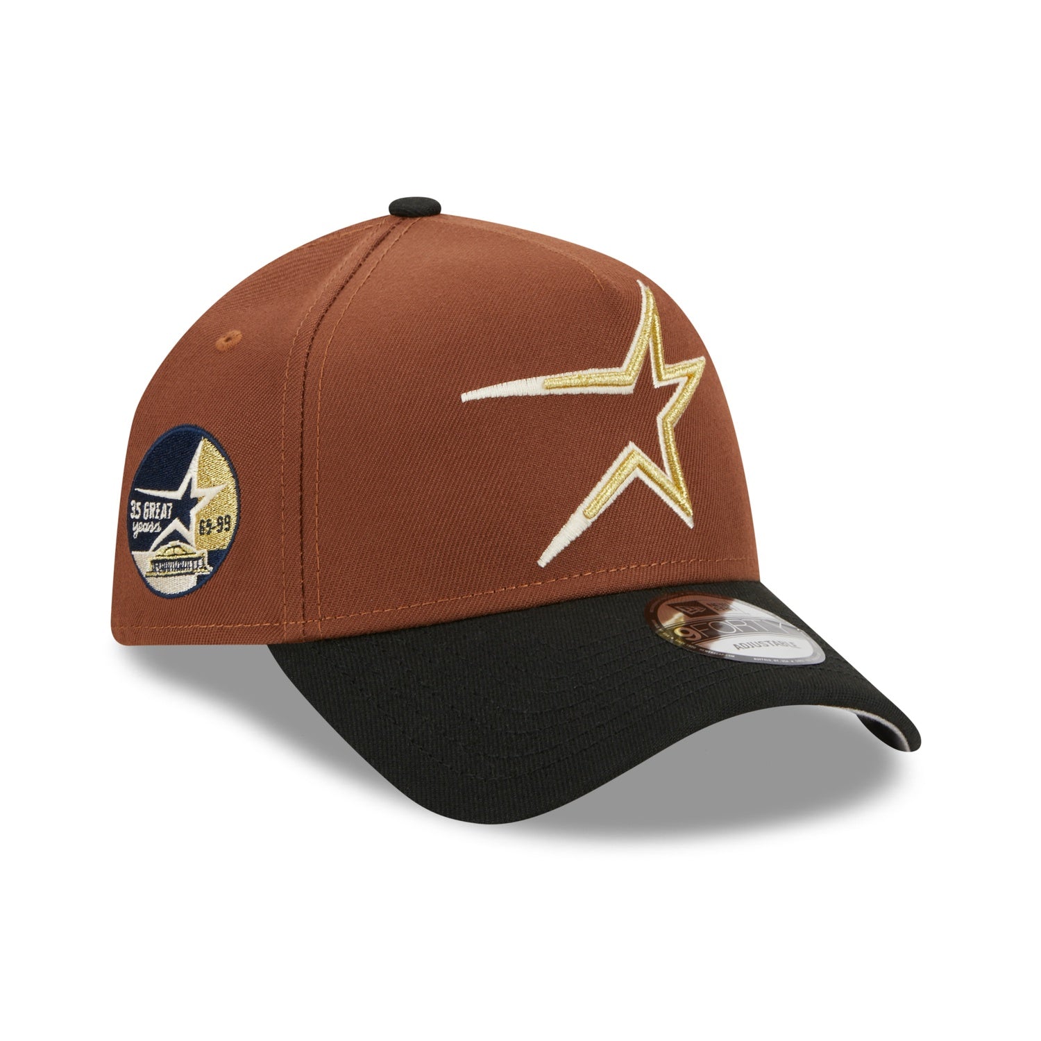 59FIFTY Houston Astros Brown/Black/Gray 35th Anniversary Patch
