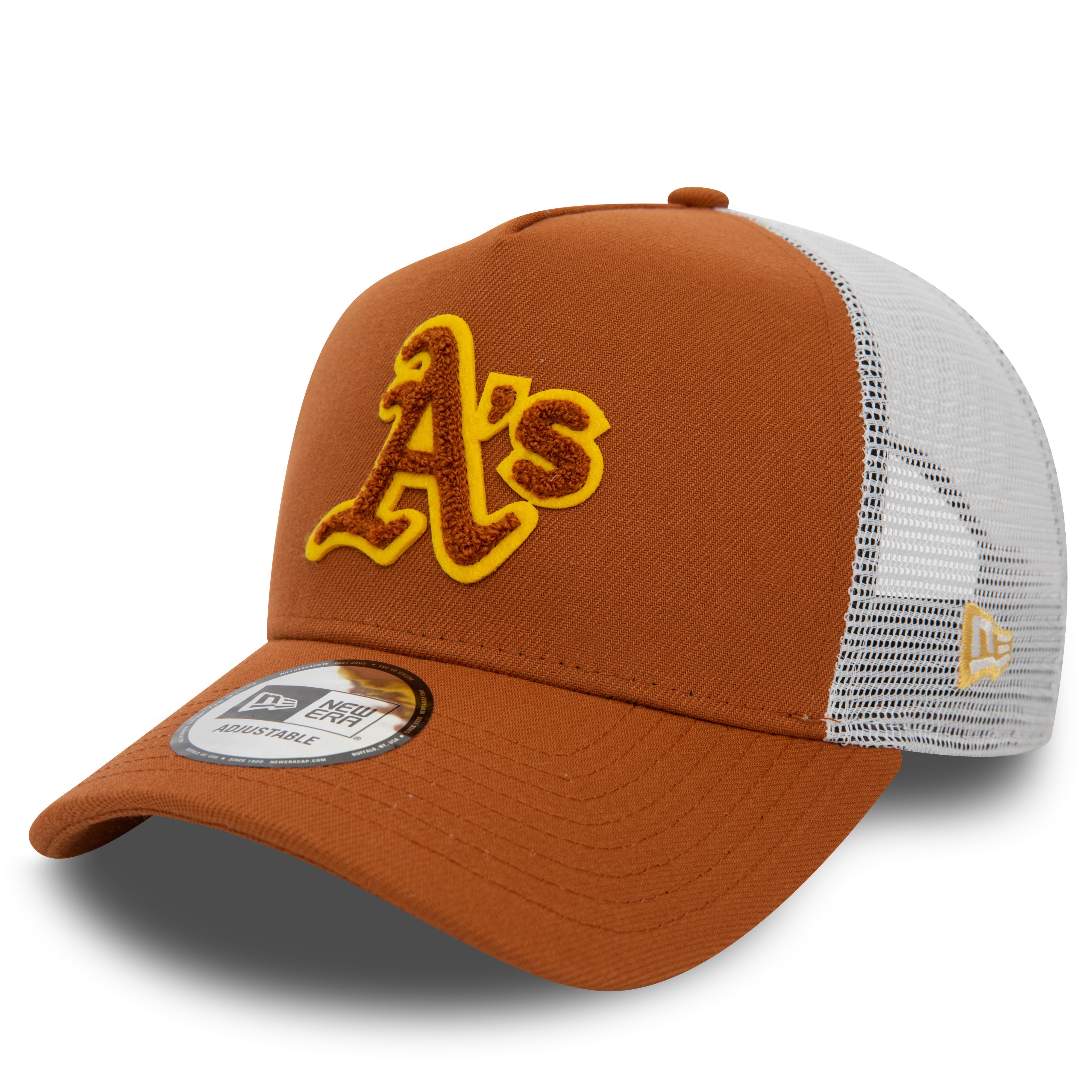 New Era NY La 9FORTY Trucker Hat in Brown