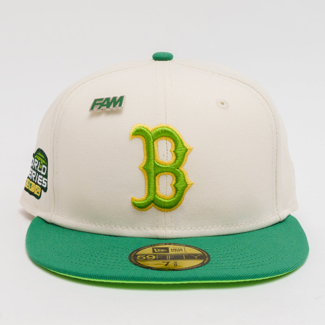 Boston Red Sox New Era White Logo 59FIFTY Fitted Hat - Kelly Green