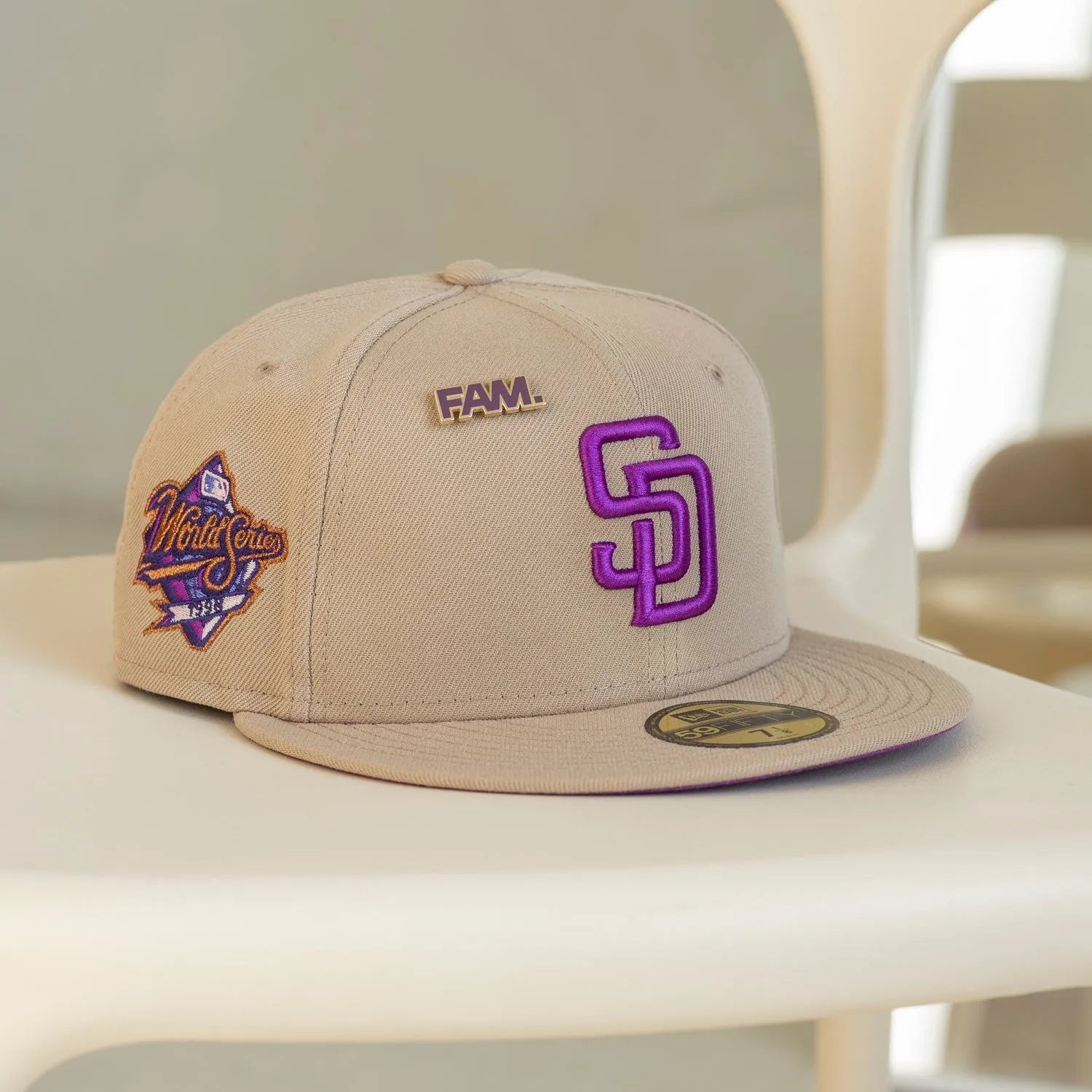 Size 7 5/8 Exclusive New Era 59Fifty Beer Pack San Diego Padres 1998 World popular Serie