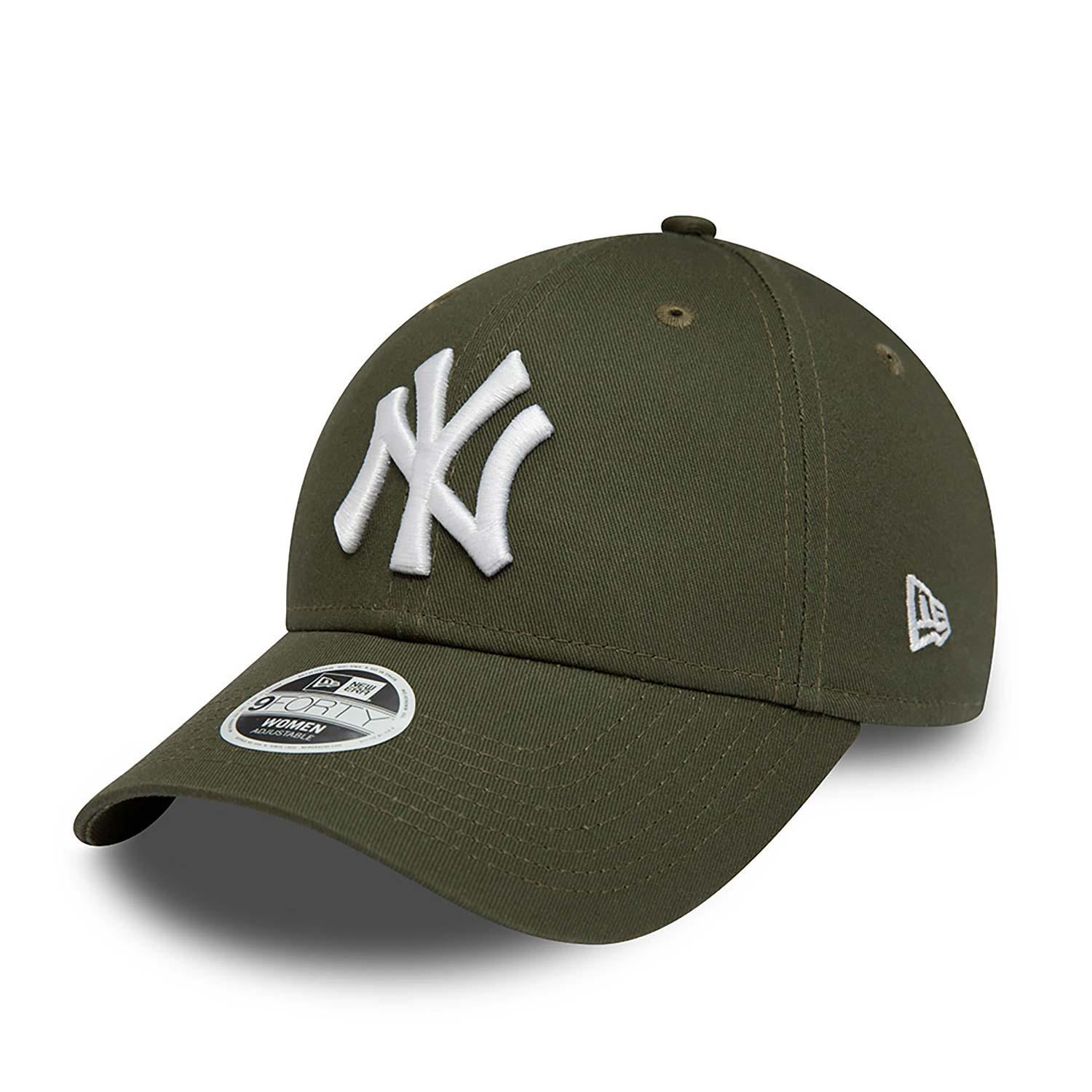 NEW ERA 9FORTY WOMEN MLB NEW YORK YANKEES LEAGUE ESSENTIAL GREEN CAP – FAM