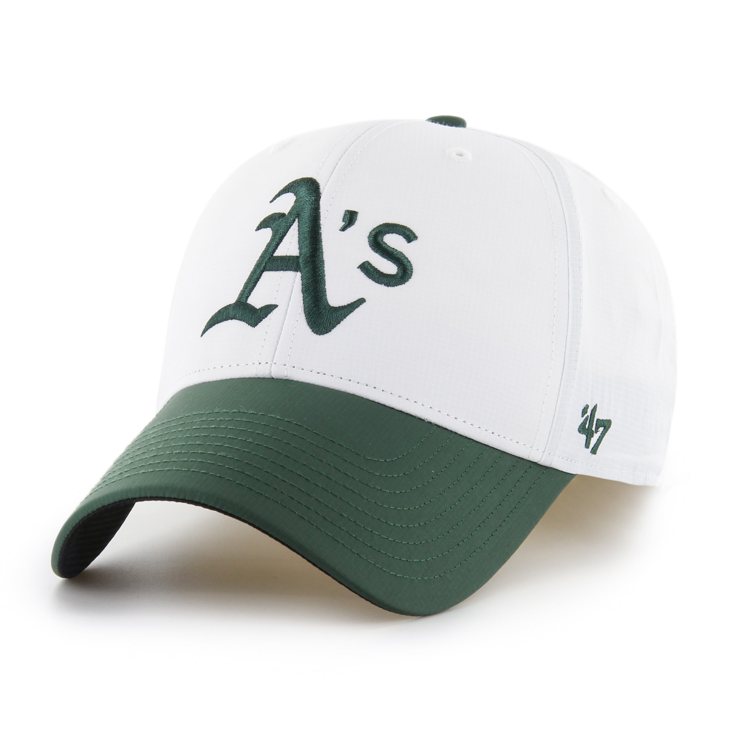 47 Brand Oakland Athletics baseball cap in green with logo and badge  embroidery