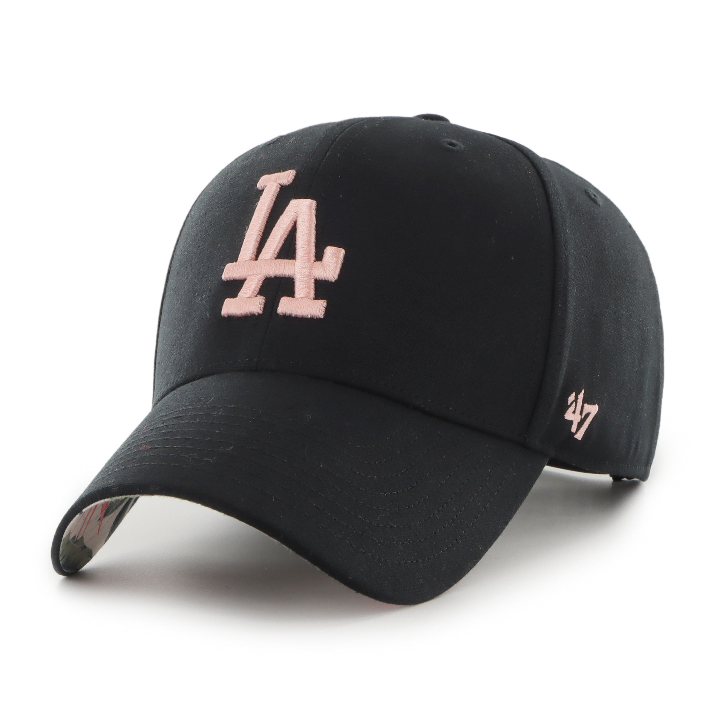 Stay stylish with the Los Angeles Dodgers Pink Campus Cap