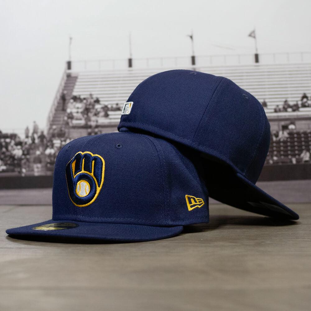 Milwaukee Brewers MLB New Era 59FIFTY Fitted Hat Cap Size 7 1/4 |  SidelineSwap