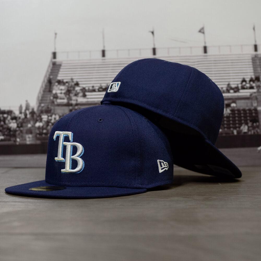 Buy MLB Tampa Bay Rays Black with White 59FIFTY Fitted Cap, 7 3/8 Online at  Low Prices in India 
