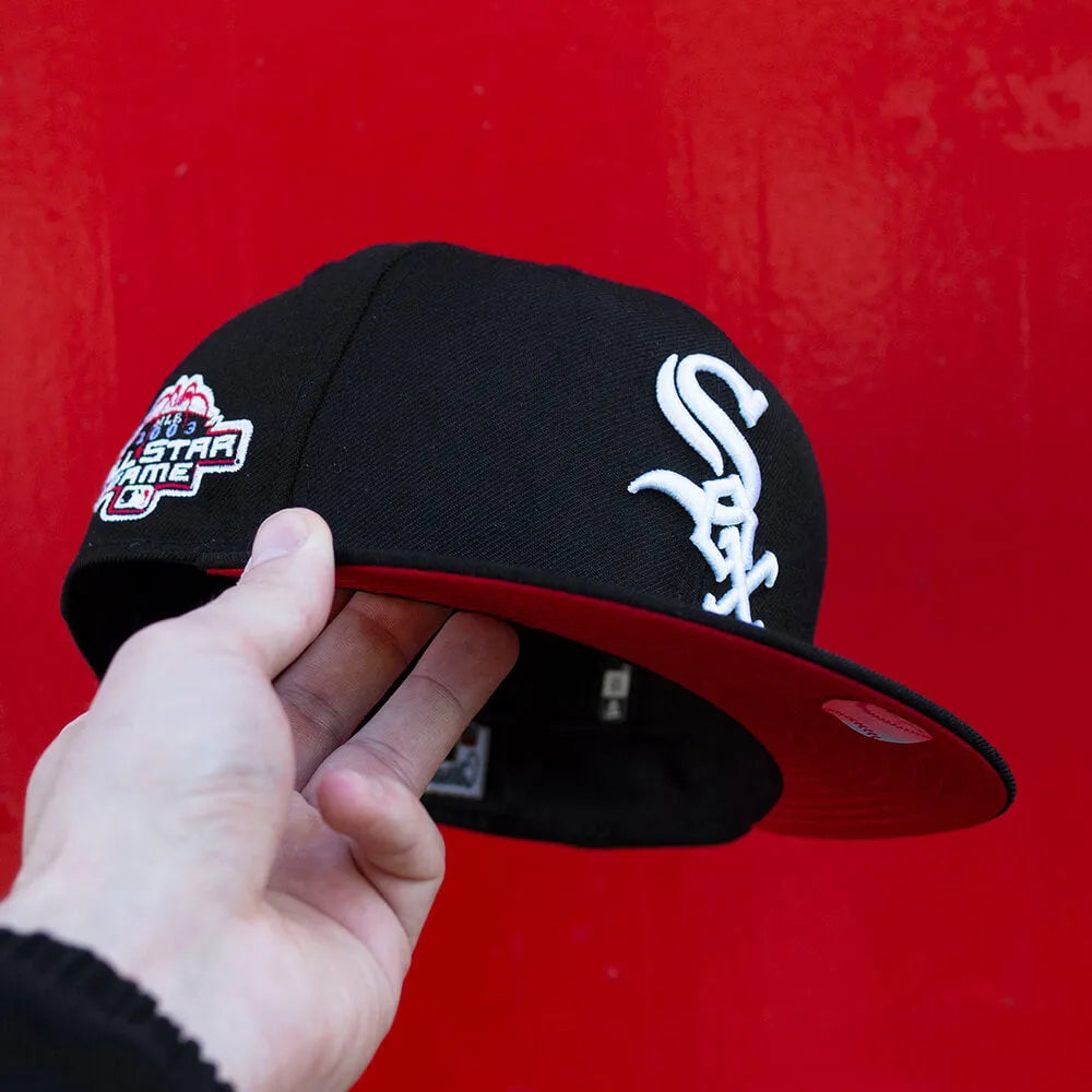 NEW ERA 59FIFTY MLB CHICAGO WHITE SOX ALL STAR GAME 2003 BLACK / RED U