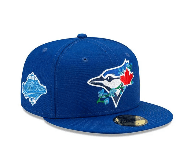 New Era, Accessories, New Era 59fifty Toronto Blue Jays Fitted Hat Size 7  Blue Uv 3th Side Patch