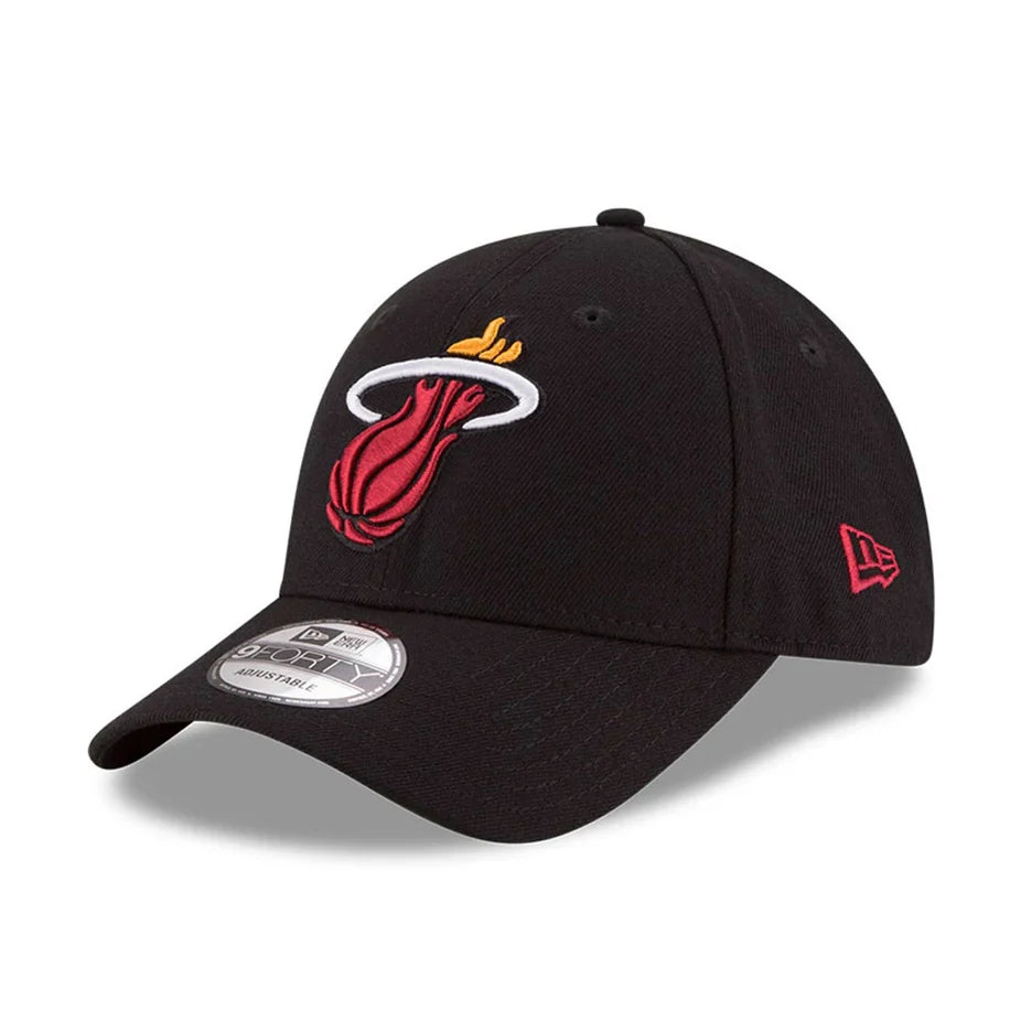 NEW ERA 9FORTY LEAGUE ESSENTIAL MIAMI HEAT BLACK CAP