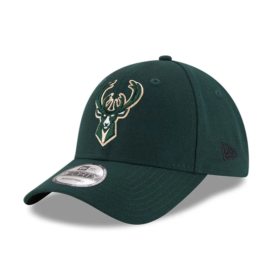 NEW ERA KIDS 9FORTY NBA MILWAUKEE BUCKS DARK GREEN CAP