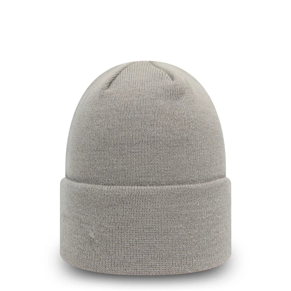 NEW ERA GREY CUFF BEANIE KNIT