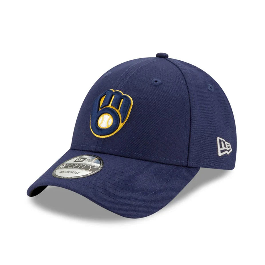 NEW ERA 9FORTY LEAGUE ESSENTIAL MILWAUKEE BREWERS NAVY CAP