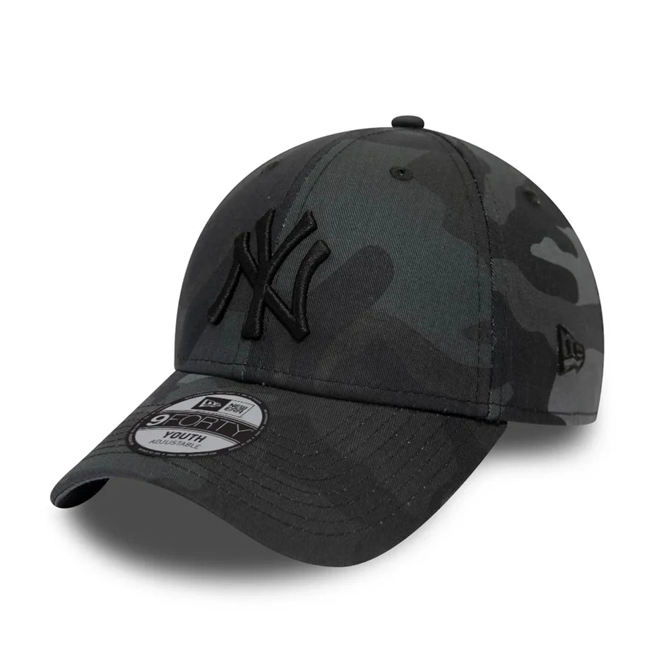 NEW ERA KIDS 9FORTY MLB NEW YORK YANKEES GREY CAMO CAP