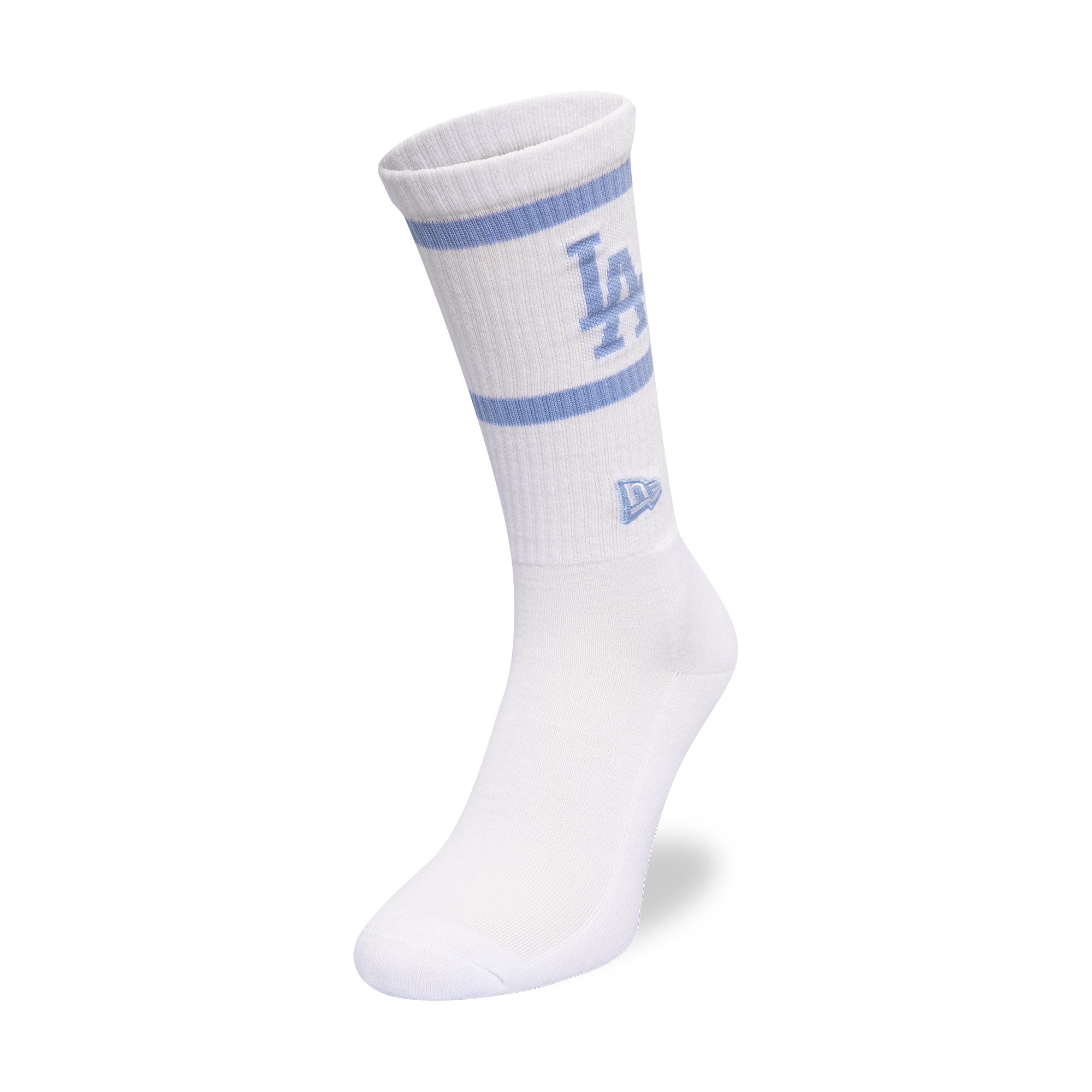 NEW ERA MLB LOS ANGELES DODGERS WHITE CREW SOCKS