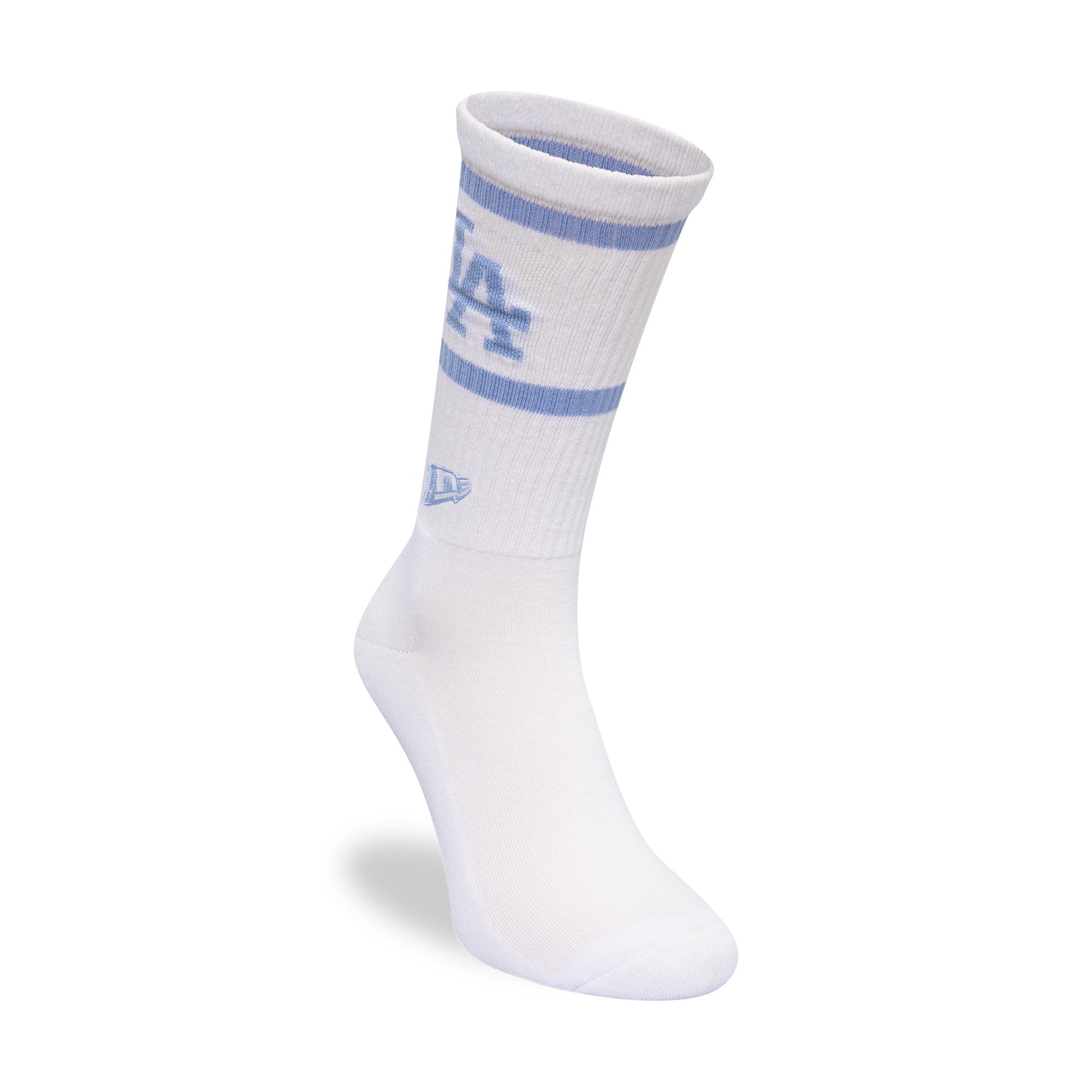 NEW ERA MLB LOS ANGELES DODGERS WHITE CREW SOCKS