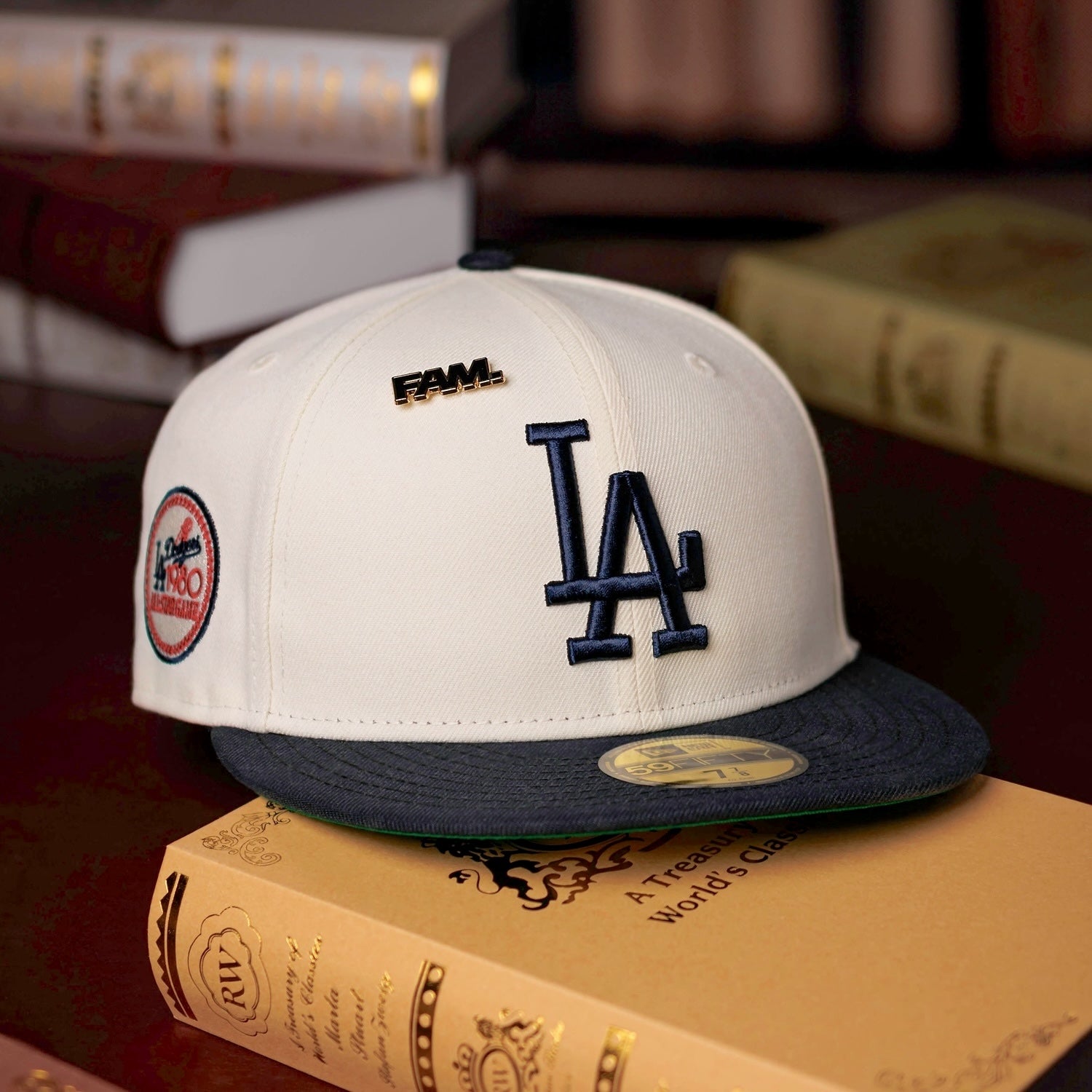 NEW ERA 59FIFTY MLB LOS ANGELES DODGERS ALL STAR GAME 1980 TWO TONE / KELLY GREEN UV FITTED CAP