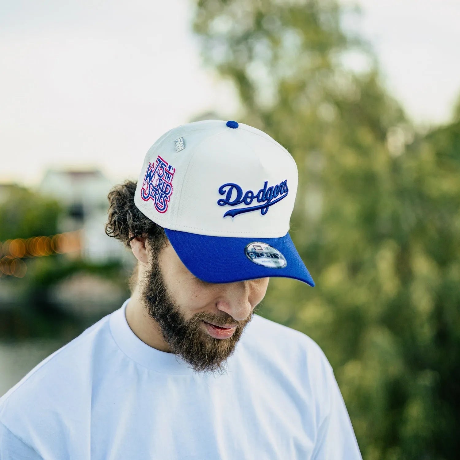 NEW ERA 9FORTY A-FRAME MLB LOS ANGELES DODGERS 75TH WORLD SERIES TWO TONE / GREY UV SNAPBACK