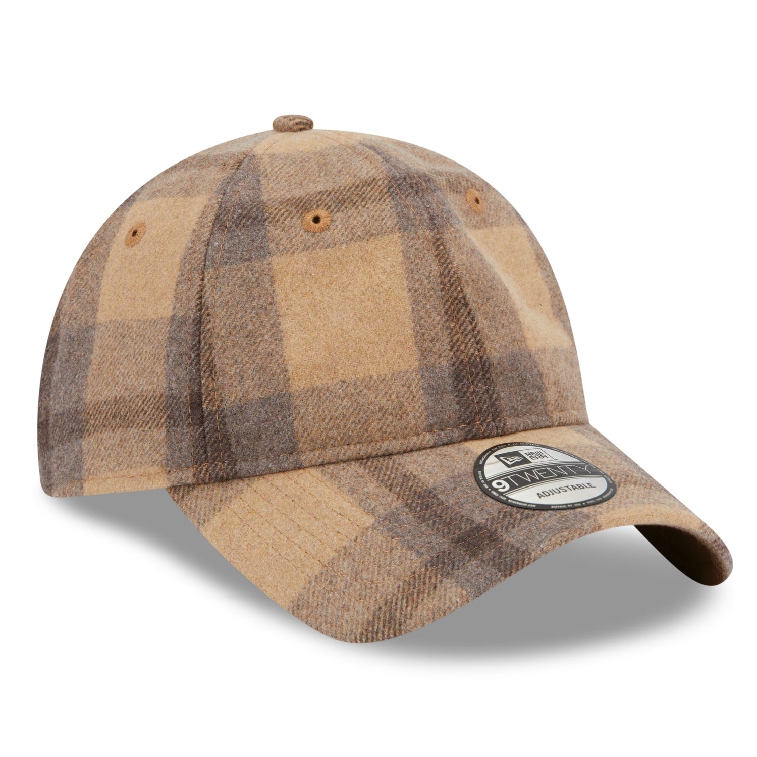 NEW ERA 9TWENTY CHECK BEIGE PLAID CAP – FAM