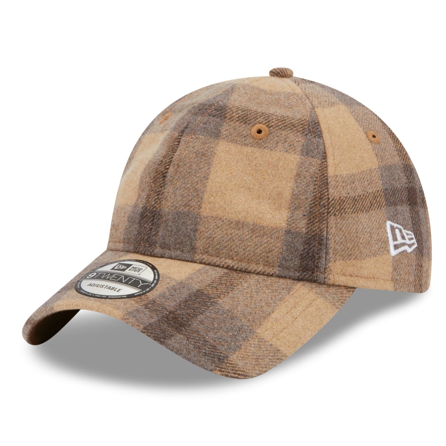 NEW ERA 9TWENTY CHECK BEIGE PLAID CAP