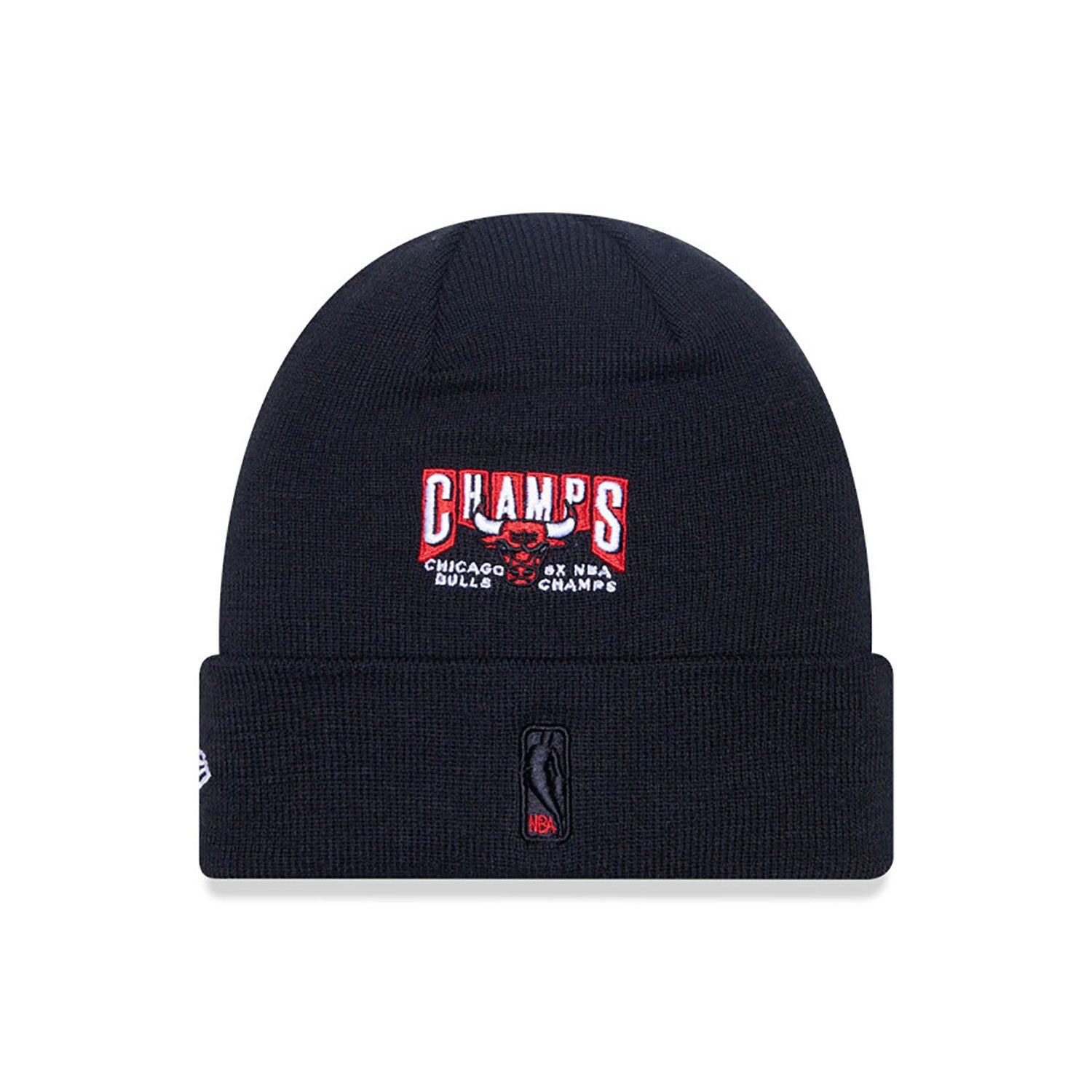 NEW ERA CHICAGO BULLS MULTI PATCH CUFF BLACK KNIT