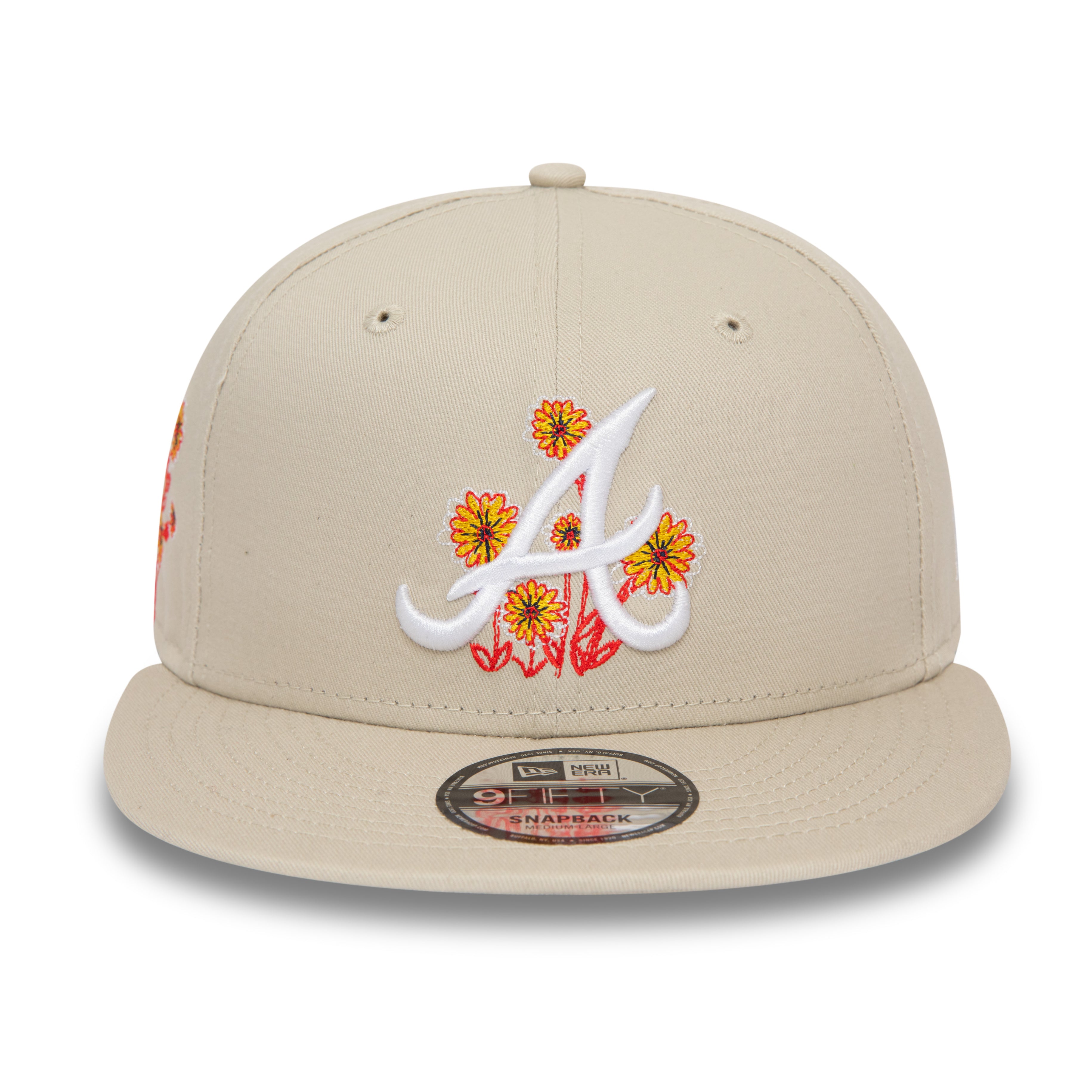 NEW ERA 9FIFTY FLOWER ICON ATLANTA BRAVES STONE SNAPBACK