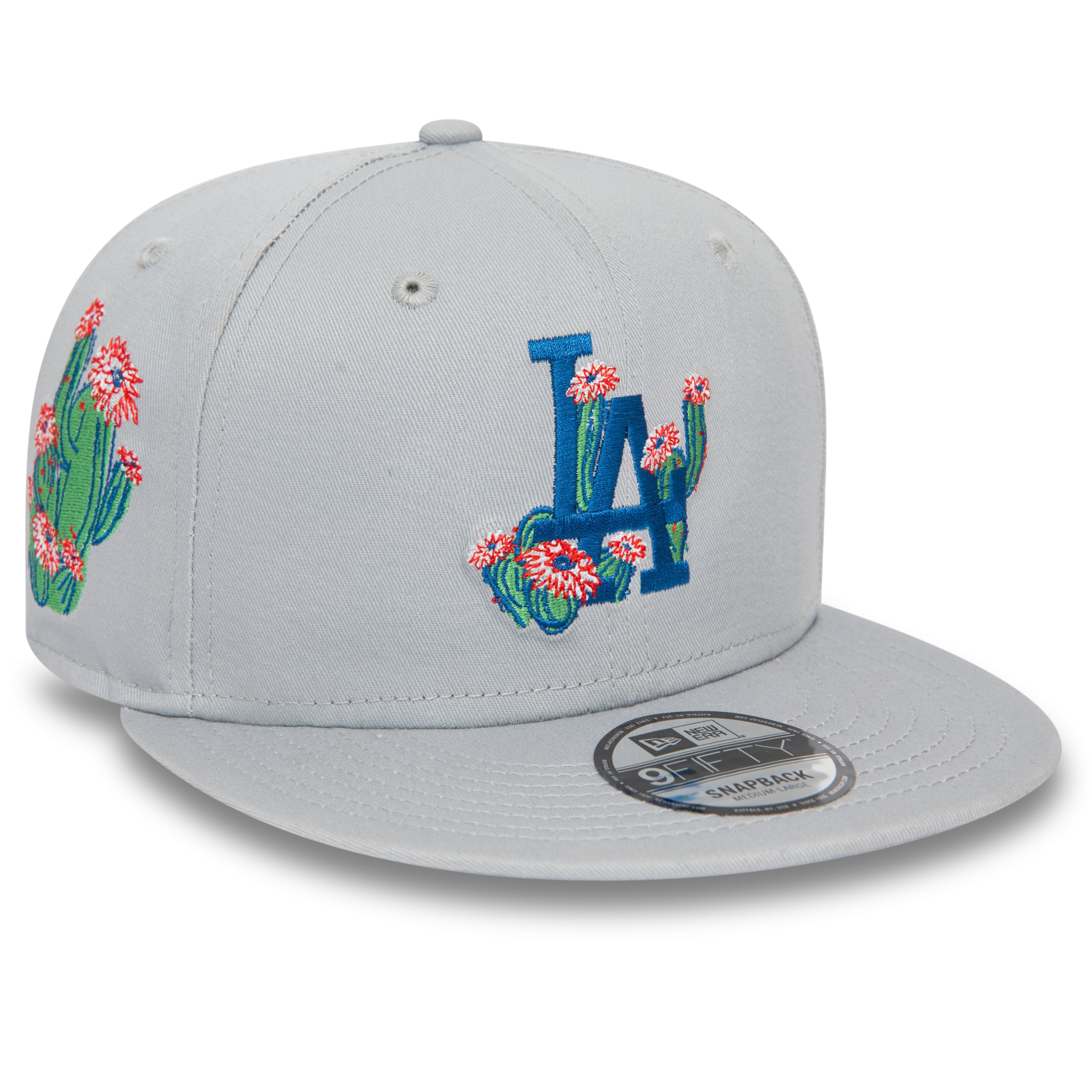 NEW ERA 9FIFTY FLOWER ICON LOS ANGELES DODGERS GREY SNAPBACK