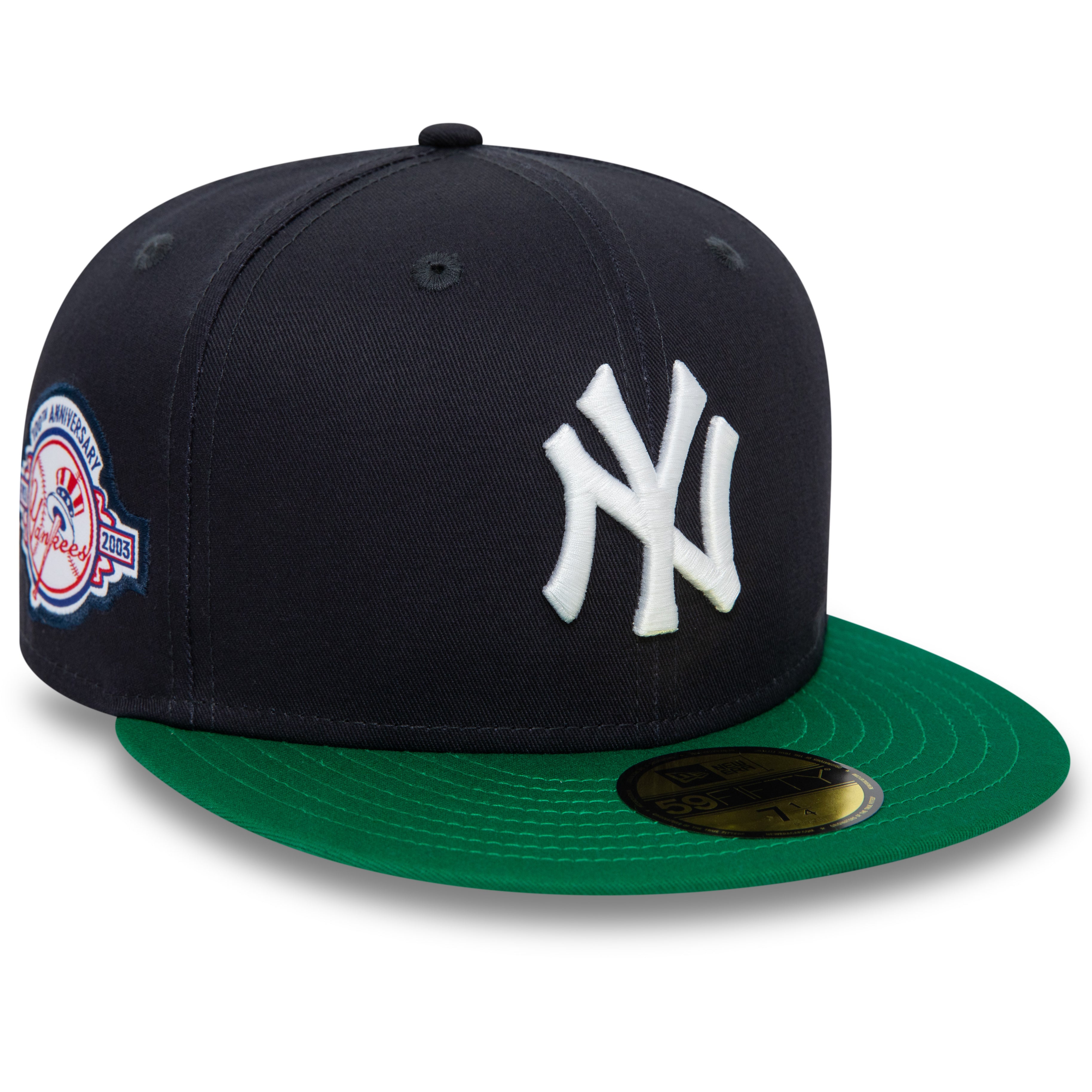 NEW ERA 59FIFTY MLB NEW YORK YANKEES 100TH ANNIVERSARY TWO TONE / KELLY GREEN UV FITTED CAP