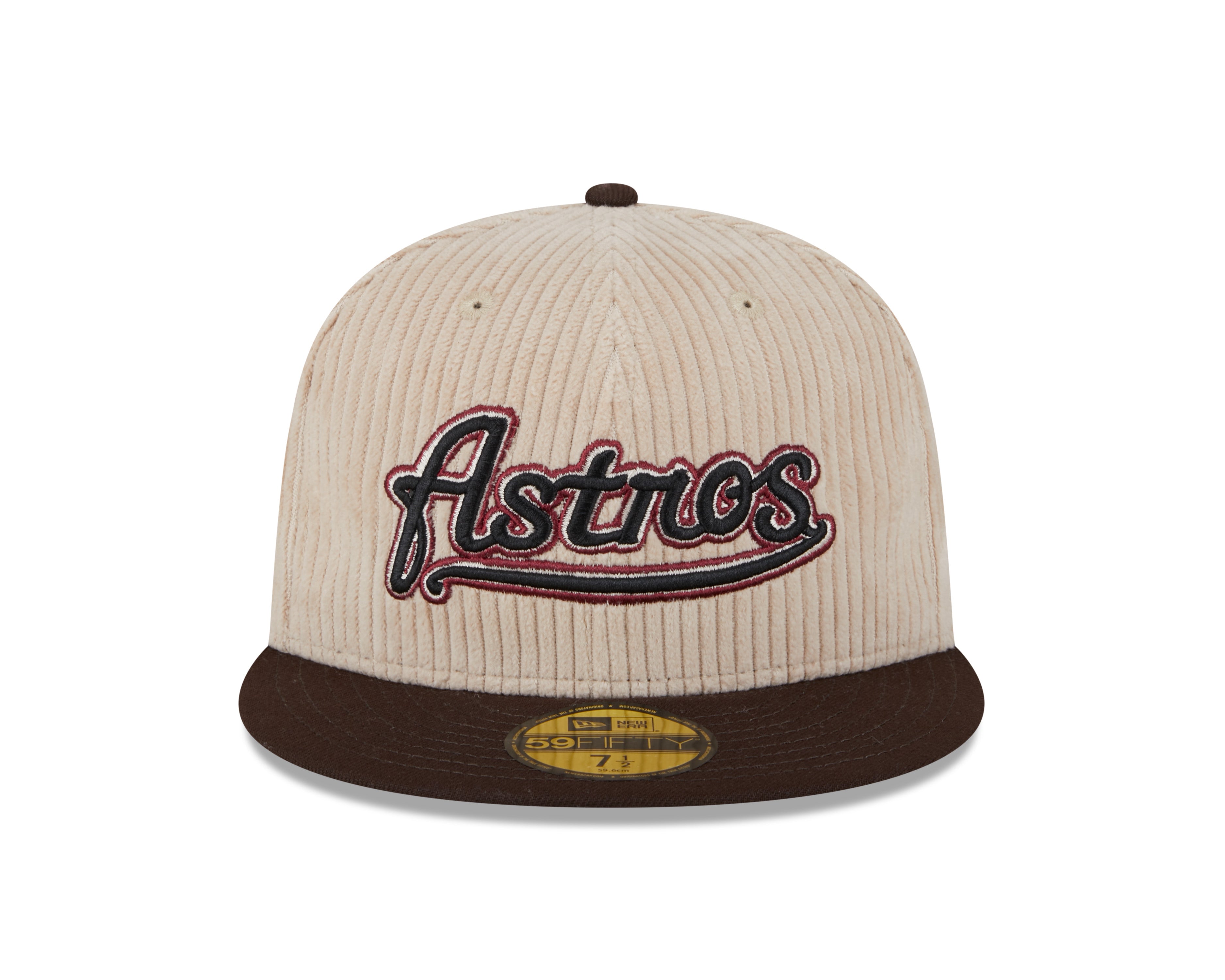 NEW ERA 59FIFTY MLB HOUSTON ASTROS FALL CORD 45TH ANNIVERSARY TWO TONE / DARK GREEN UV FITTED CAP