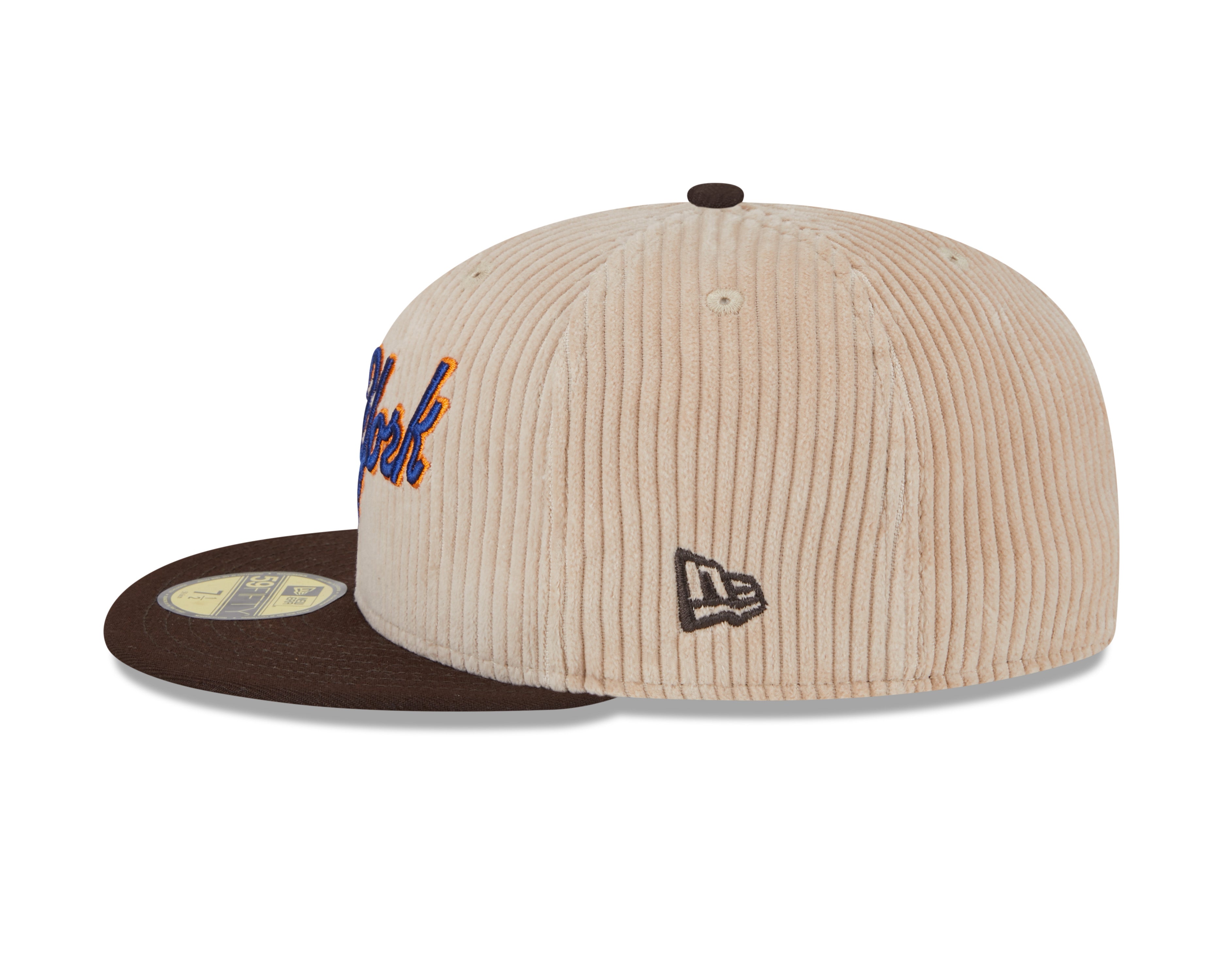 NEW ERA 59FIFTY MLB NEW YORK METS FALL CORD 60TH ANNIVERSARY TWO TONE / DARK GREEN UV FITTED CAP