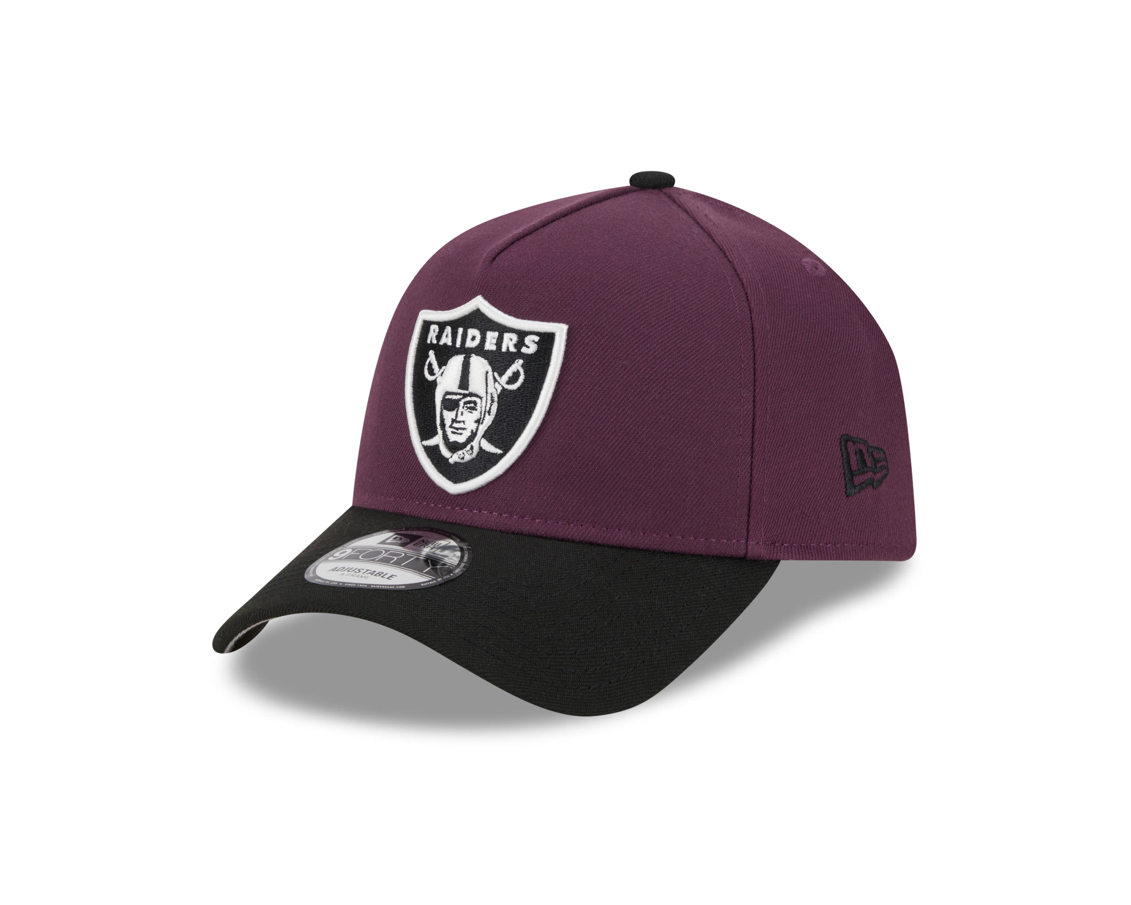 NEW ERA 9FORTY A-FRAME NFL LAS VEGAS RAIDERS SUPER BOWL XVIII TWO TONE / GREY UV SNAPBACK CAP