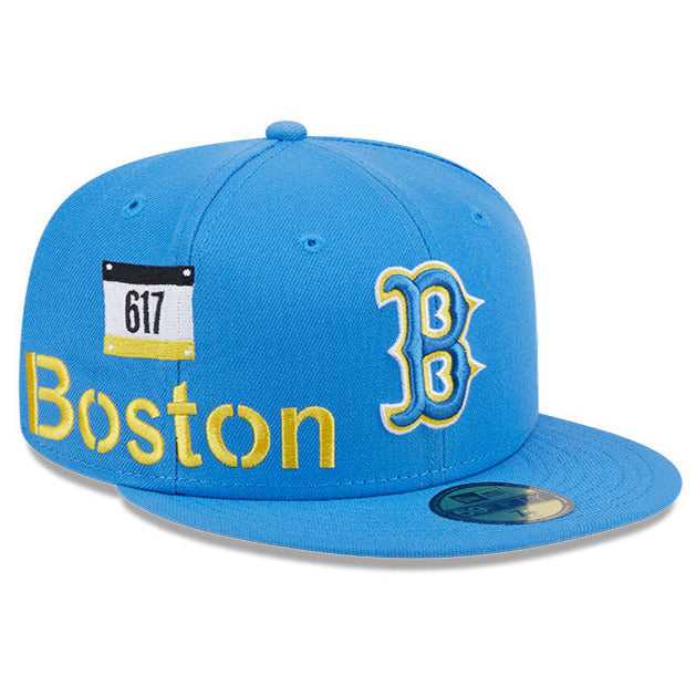 NEW ERA 59FIFTY MLB BOSTON RED SOX CITYCON BLUE / GREY UV FITTED CAP