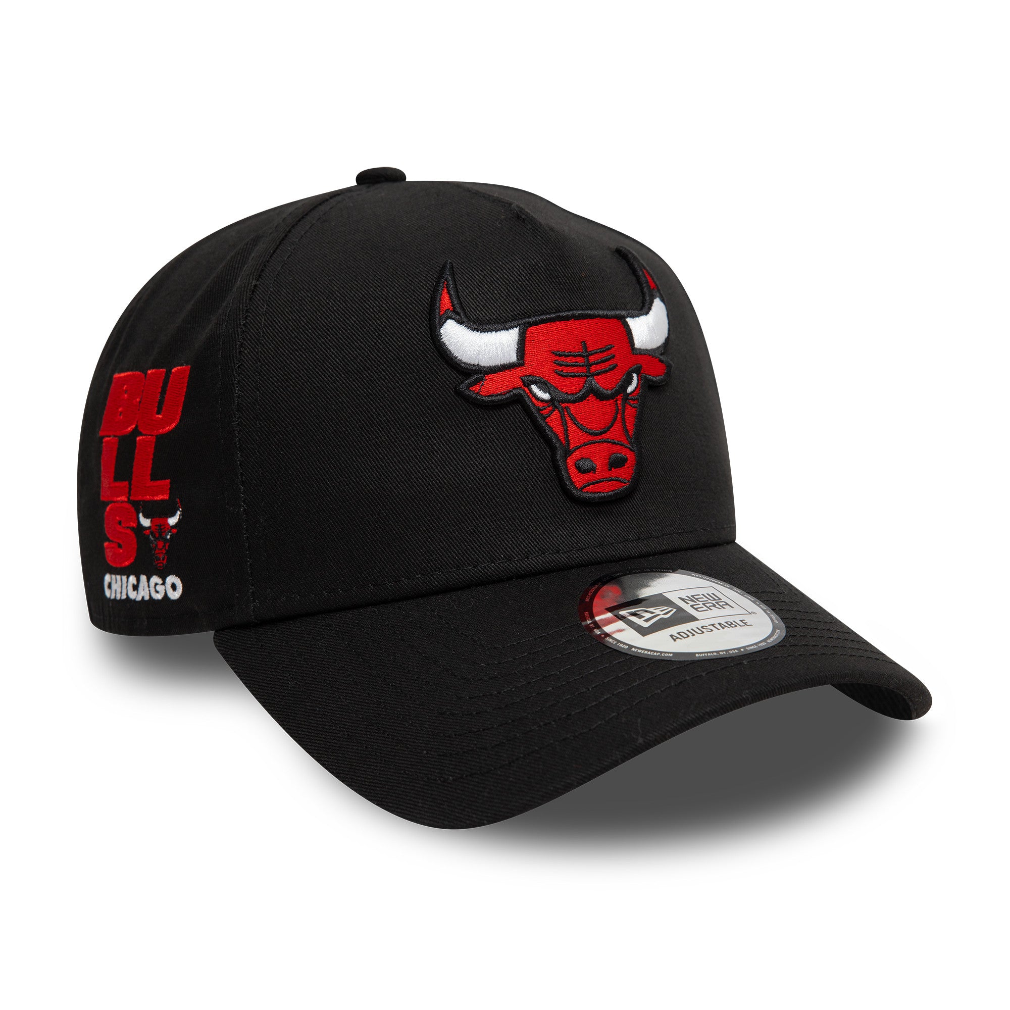 NEW ERA 9FORTY A-FRAME NBA CHICAGO BULLS BLACK SNAPBACK CAP