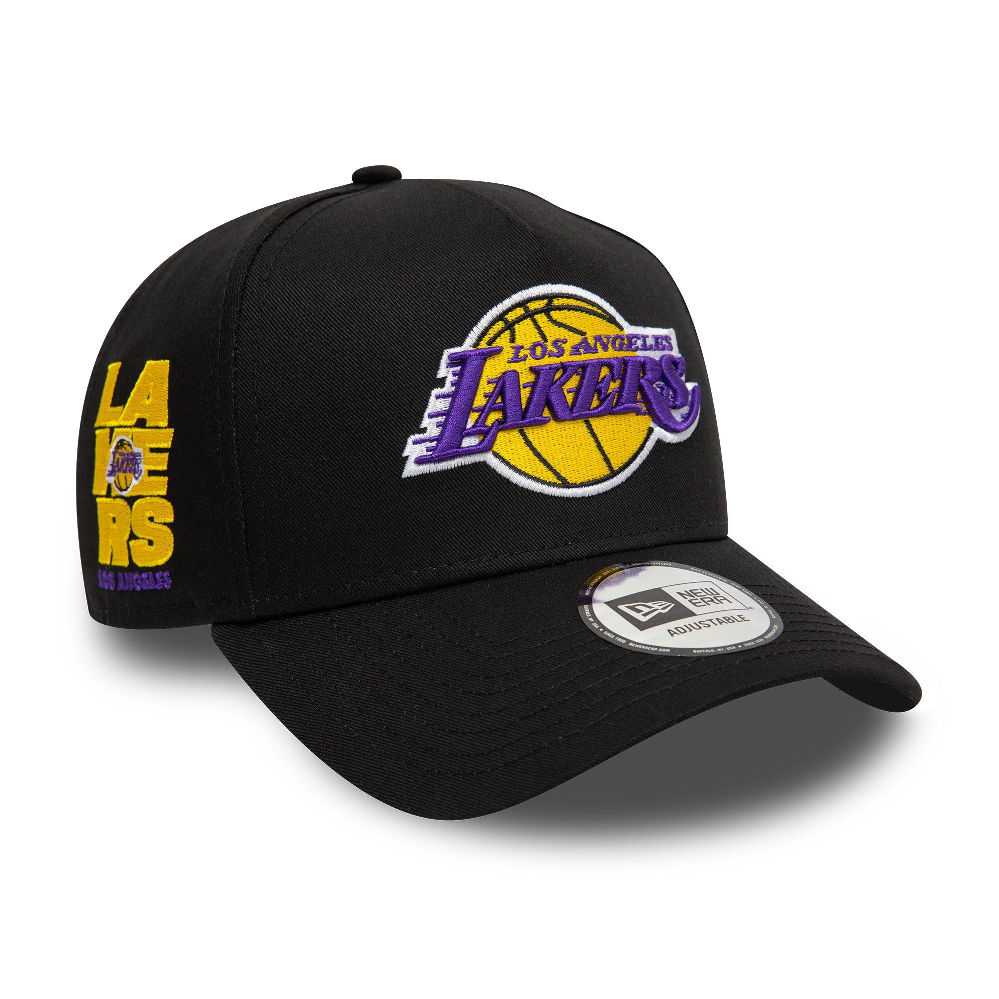 NEW ERA 9FORTY A-FRAME NBA LOS ANGELES LAKERS BLACK SNAPBACK CAP