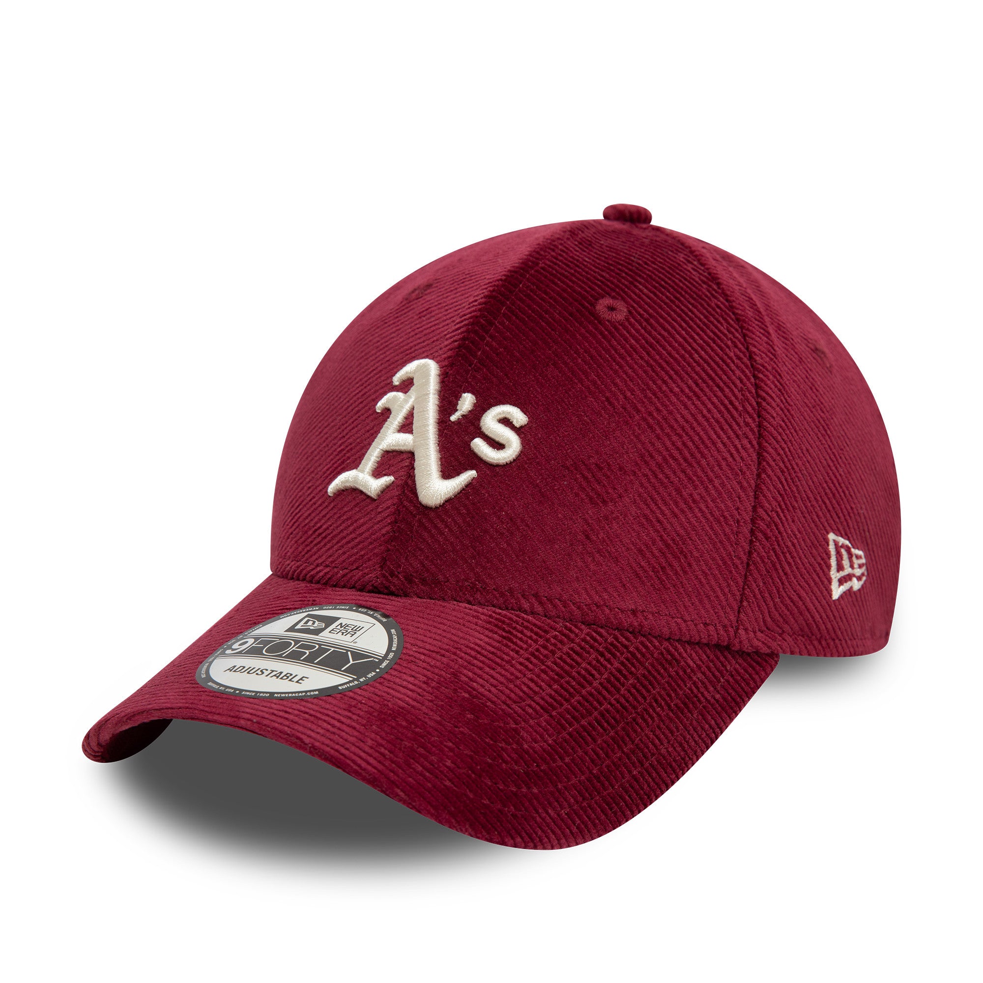 NEW ERA 9FORTY MLB OAKLAND ATHLETICS DARK RED CORD CAP