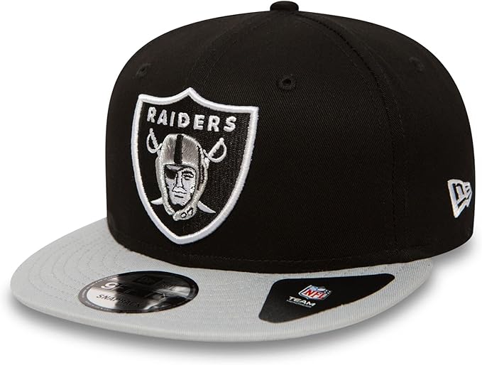 NEW ERA 9FIFTY NFL COTTON BLOCK OAKLAND RAIDERS TWO TONE / GREY UV SNAPBACK CAP