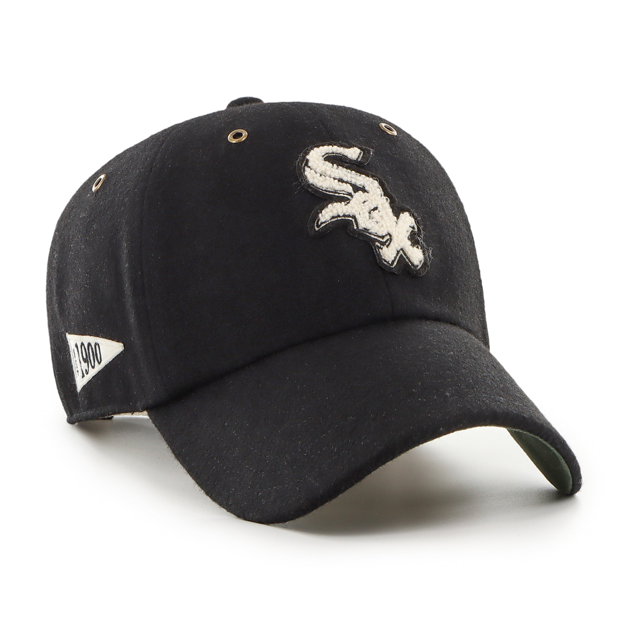 MLB CHICAGO WHITE SOX PENNANT '47 CLEAN UP BLACK CAP