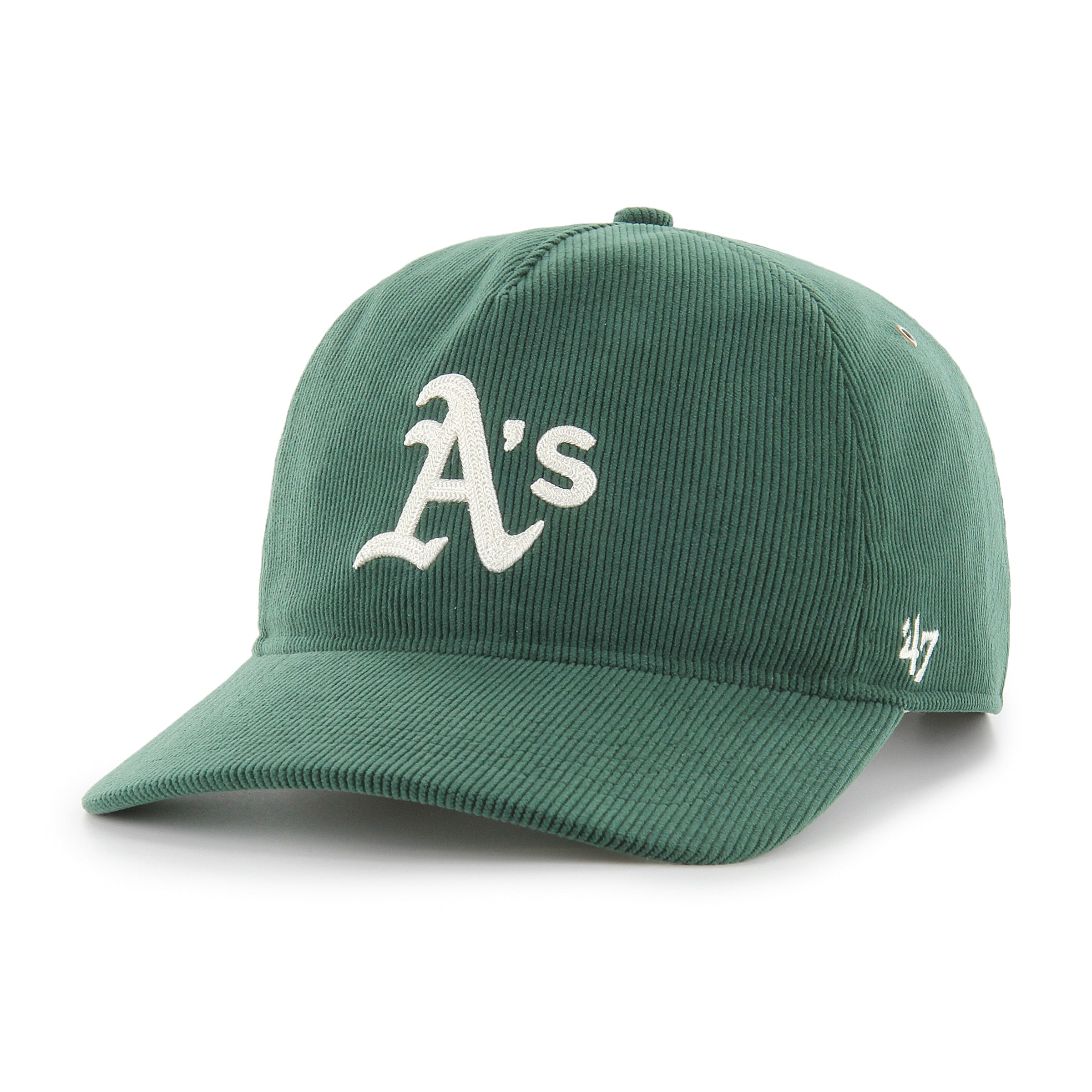 MLB OAKLAND ATHLETICS THIN CORD ’47 HITCH LC DARK GREEN CAP