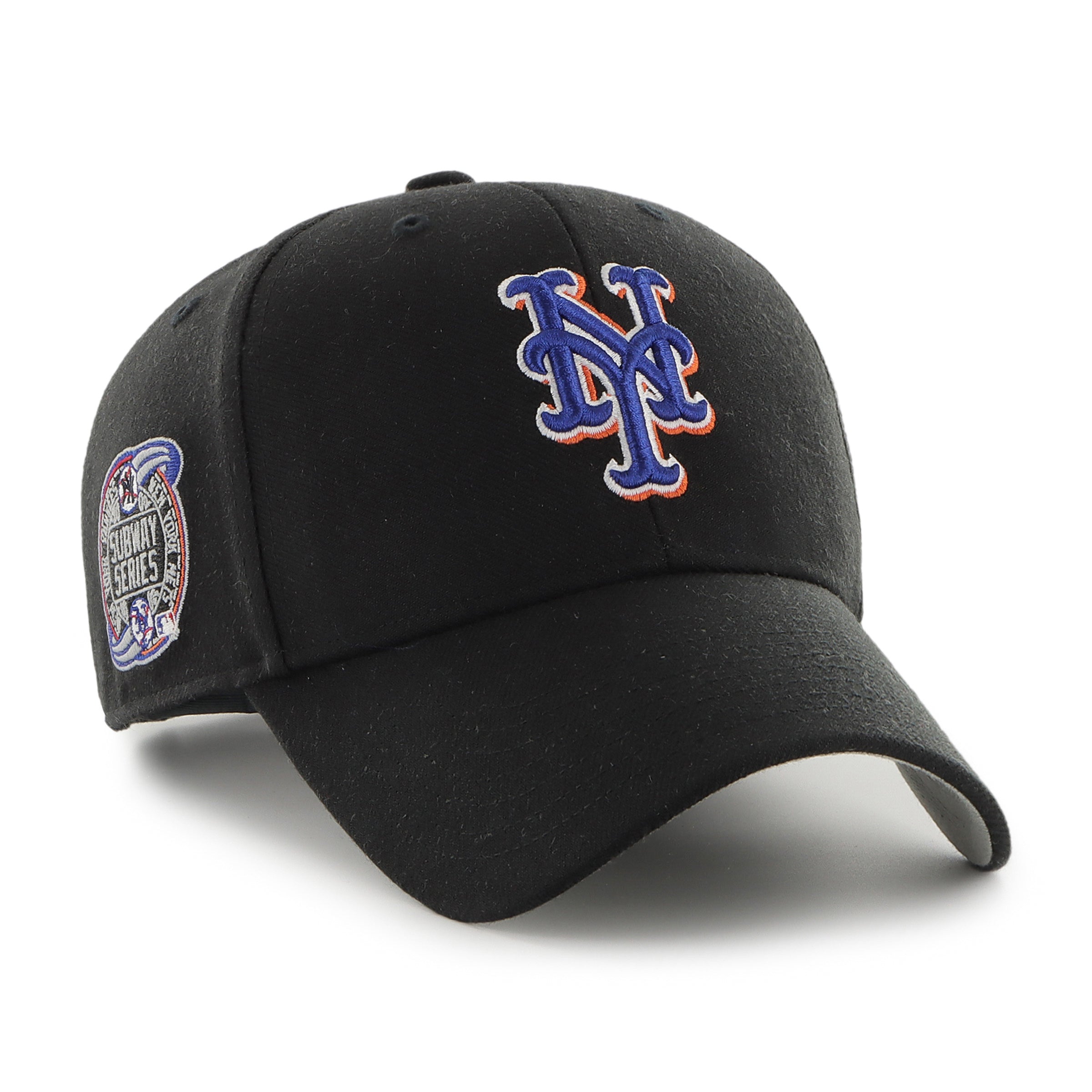 MLB NEW YORK METS SUBWAY SERIES SURE SHOT SNAPBACK '47 MVP BLACK