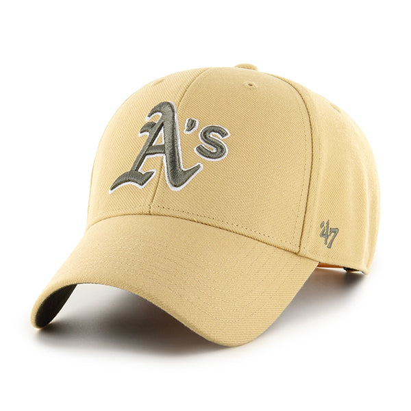 MLB OAKLAND ATHLETICS SHOT SNAPBACK '47 MVP LIGHT TAN – FAM