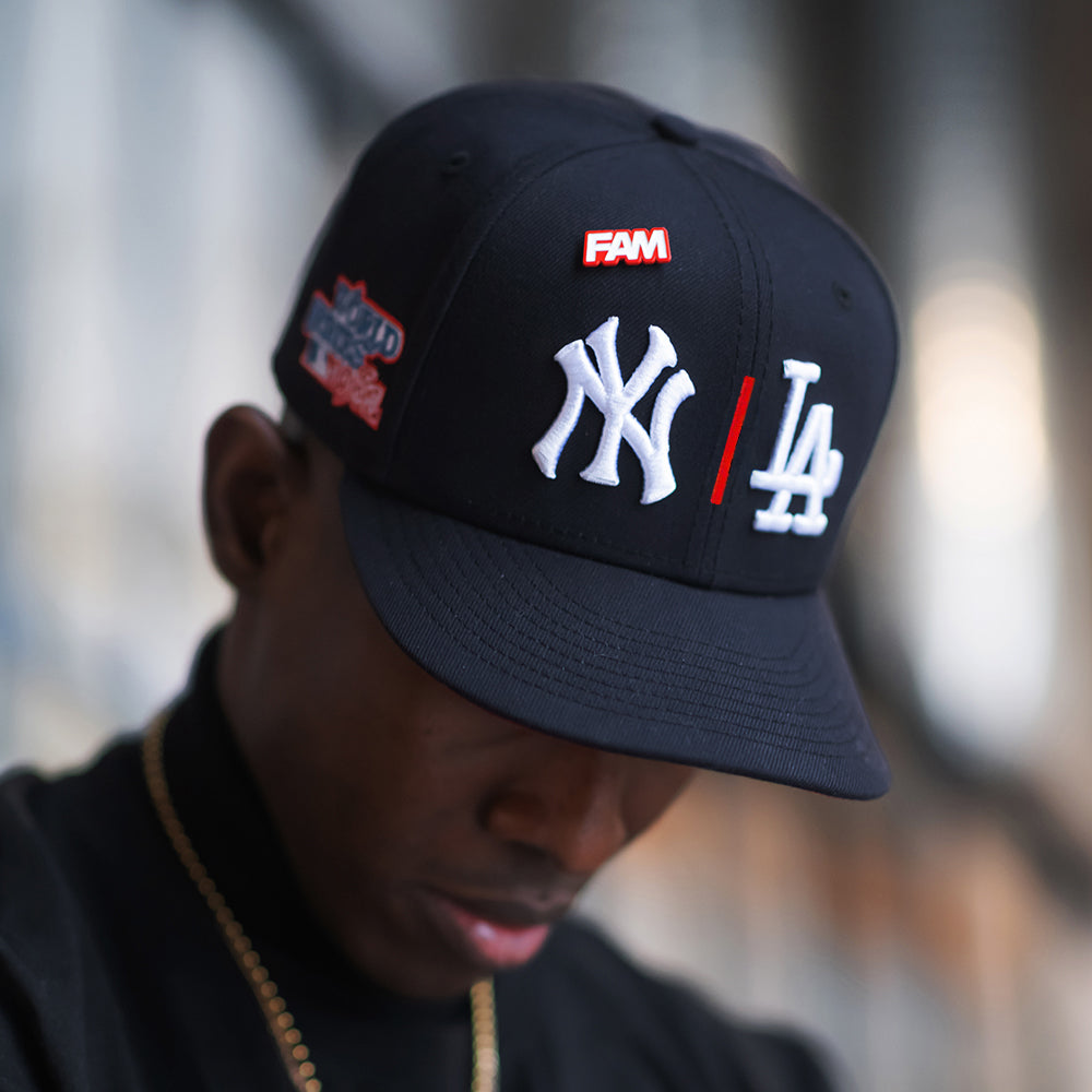 EXCLUSIVE 59FIFTY MLB NY YANKEES X LA DODGERS WS 1981 NAVY/ SCARLET UV