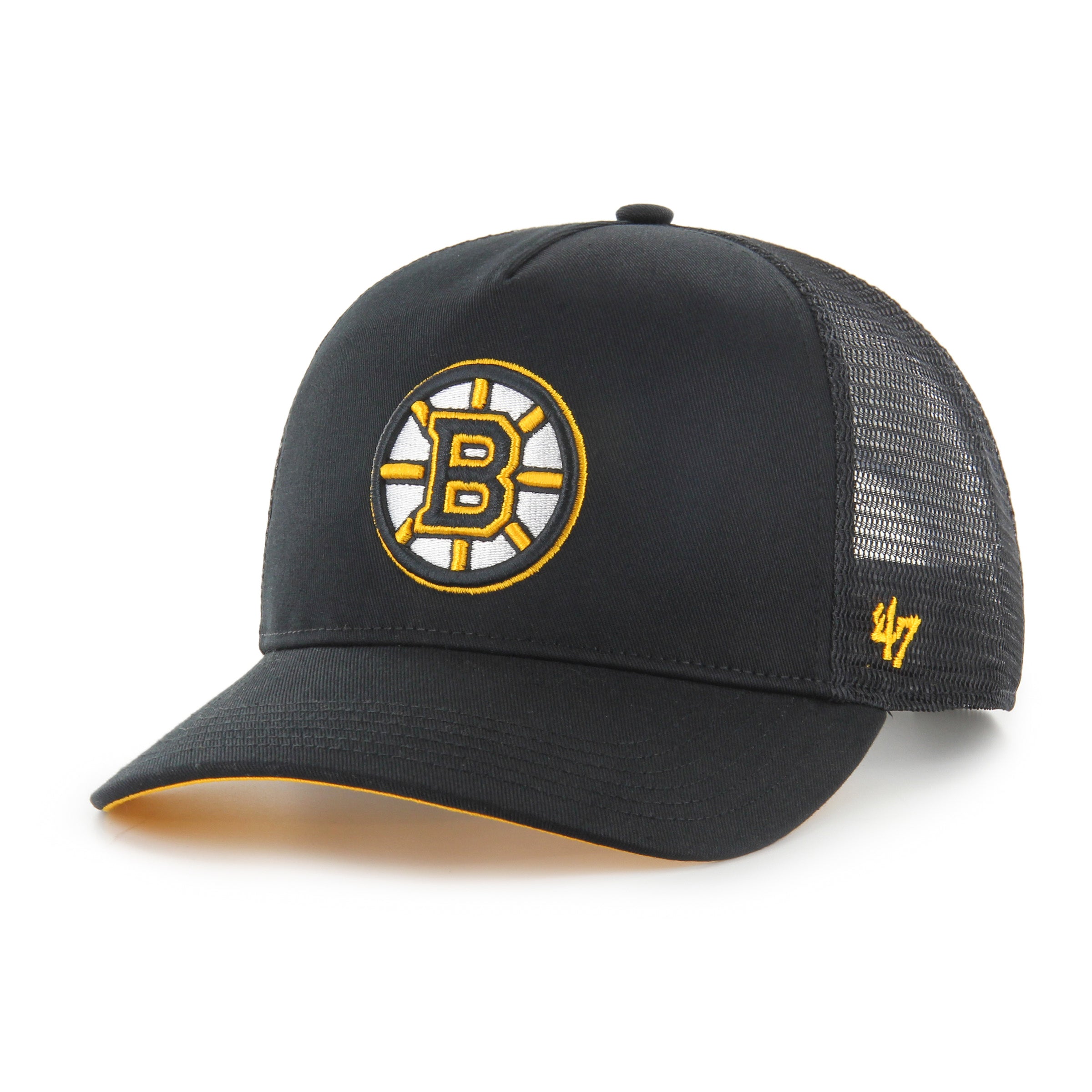 NHL BOSTON BRUINS MESH '47 HITCH BLACK CAP