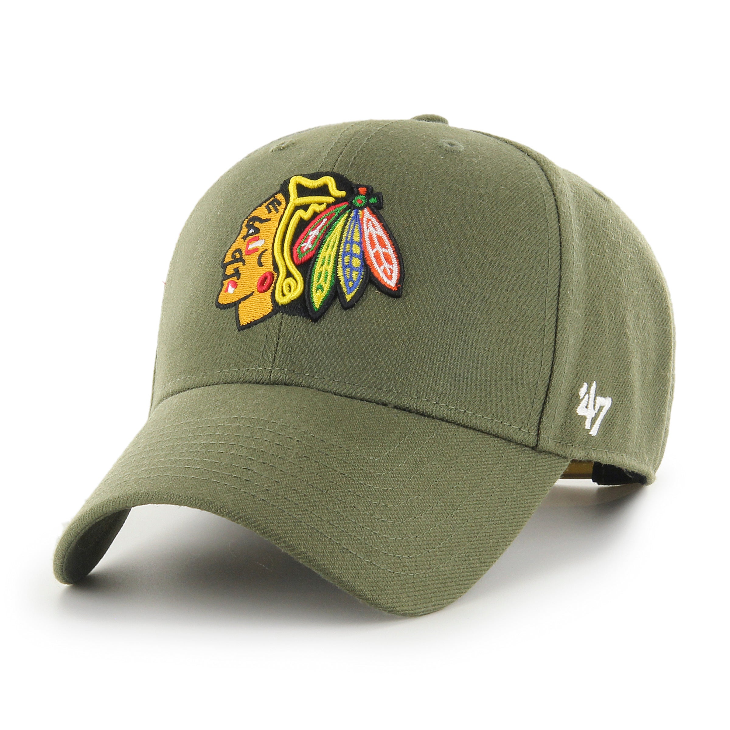 NHL CHICAGO BLACKHAWKS '47 MVP SNAPBACK GREEN CAP