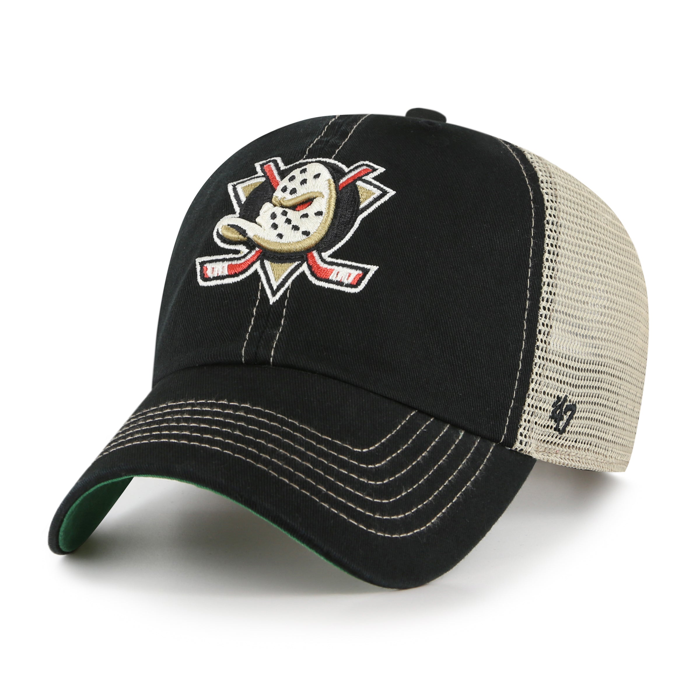 NHL ANAHEIM DUCKS TRAWLER '47 CLEAN UP BLACK CAP