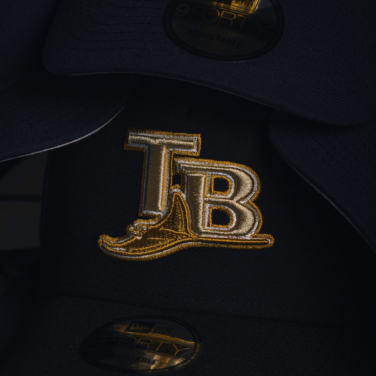 NEW ERA 9FORTY A-FRAME TAMPA BAY RAYS 10TH ANNIVERSARY BLACK