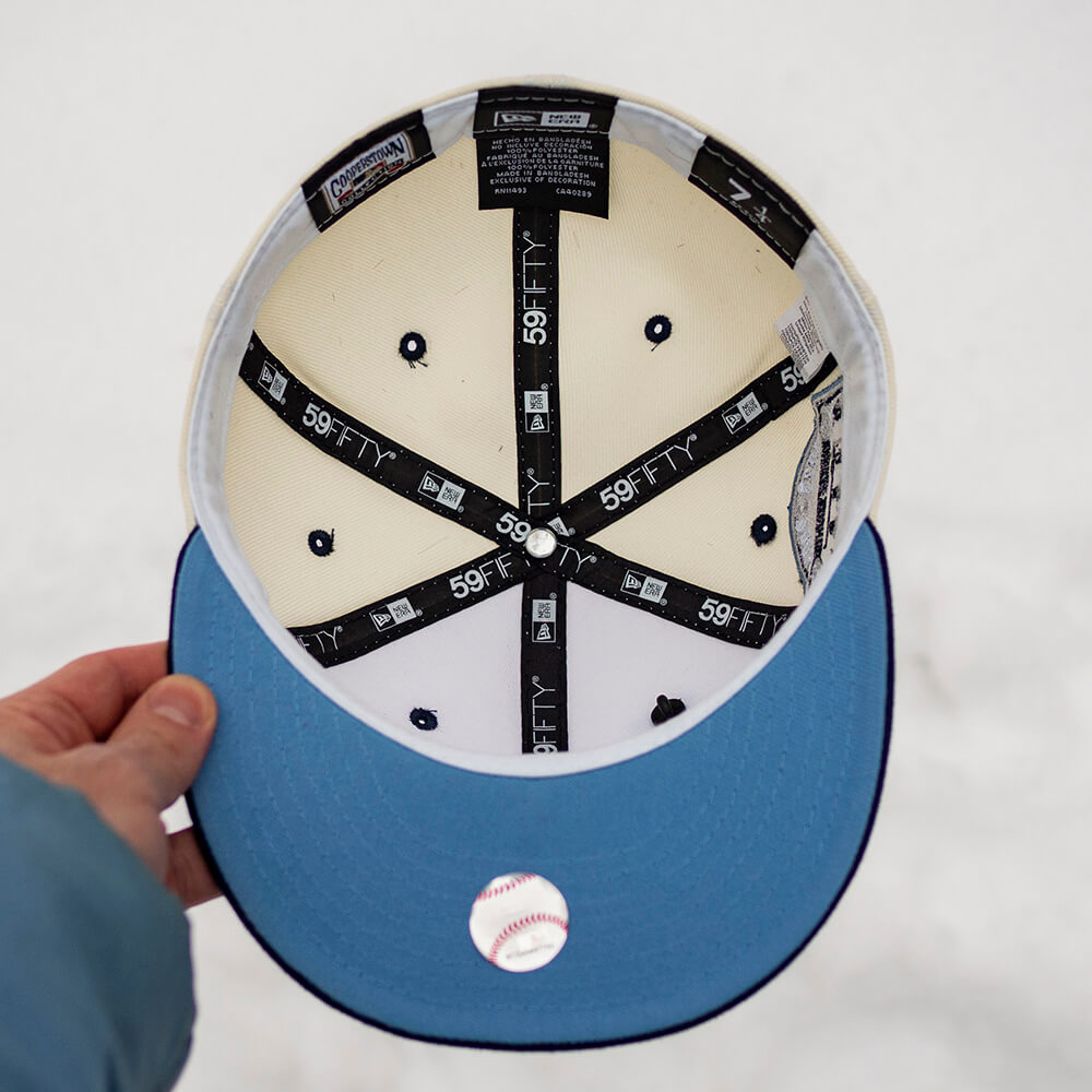 NEW ERA 59FIFTY MLB NEW YORK YANKEES YANKEE STADIUM 2008 TWO TONE/ SKY BLUE UV