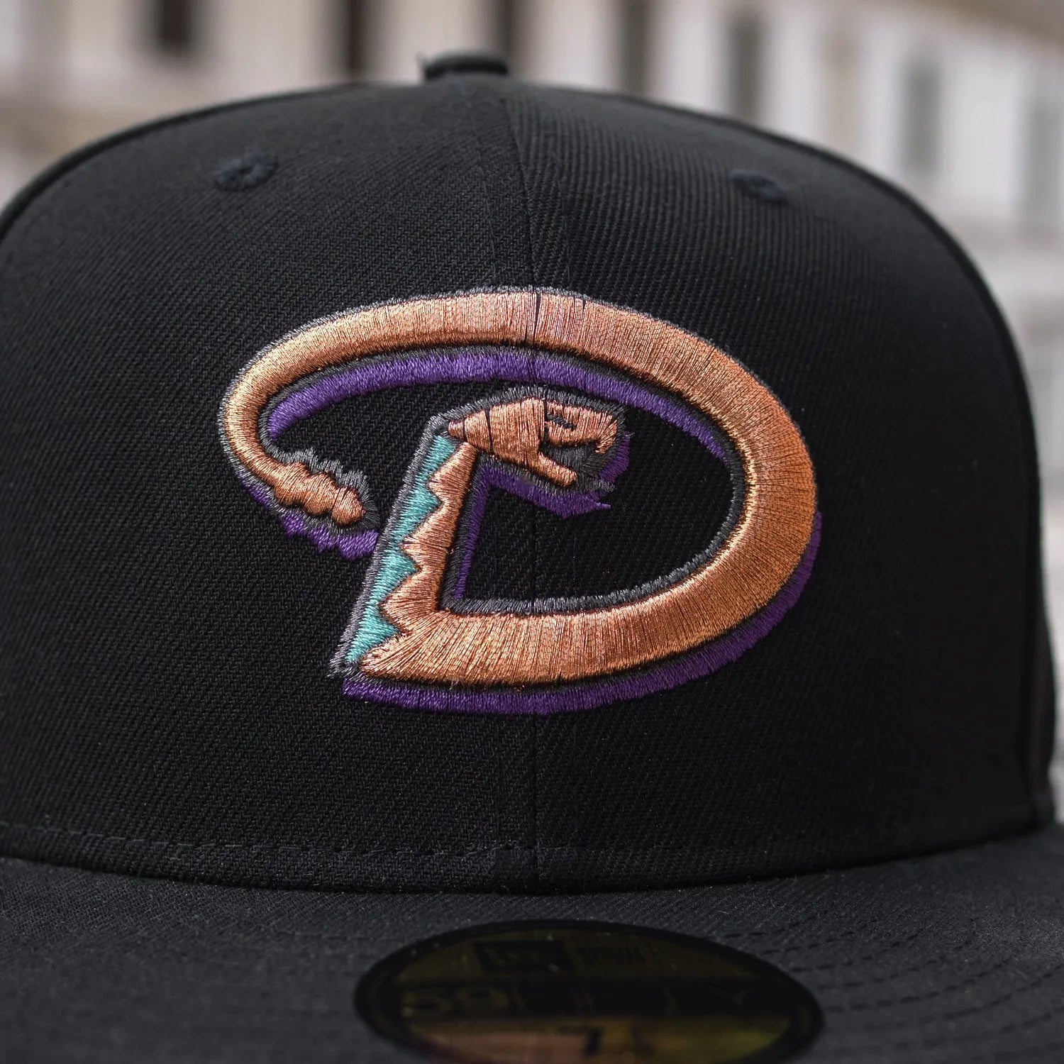 NEW ERA 59FIFTY MLB ARIZONA DIAMONDBACKS SATIN LINED BLACK/ BRONZE UV
