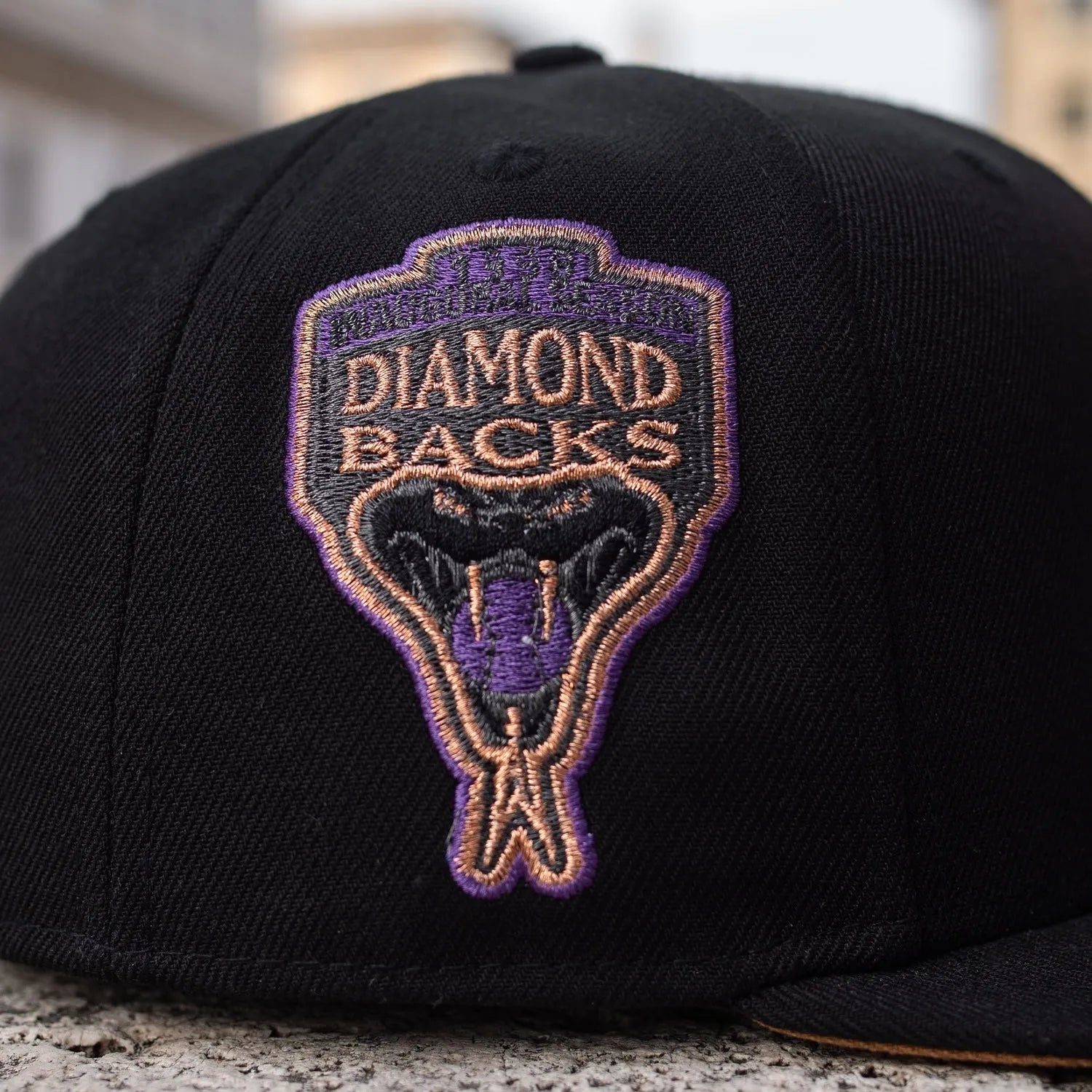 NEW ERA 59FIFTY MLB ARIZONA DIAMONDBACKS SATIN LINED BLACK/ BRONZE UV