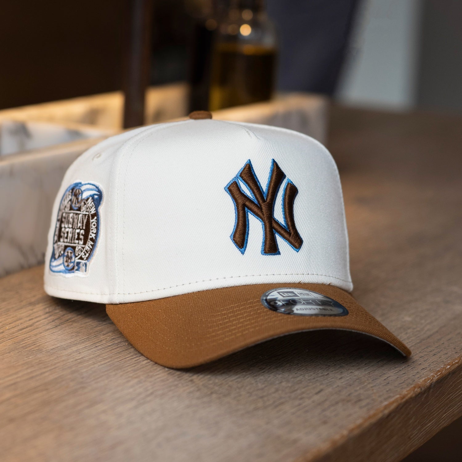 NEW ERA 9FORTY A-FRAME MLB NEW YORK YANKEES SUBWAY SERIES 2000 TWO TONE / GREY UV CAP