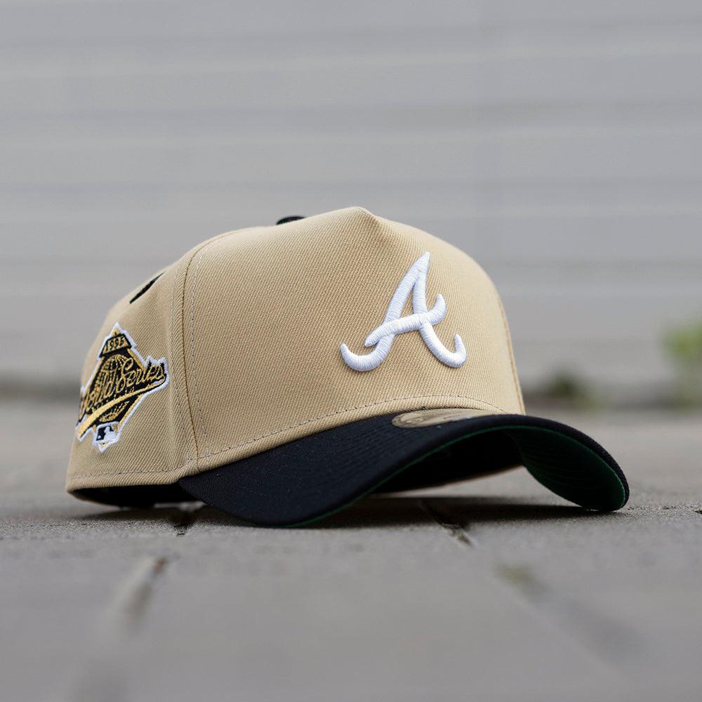 NEW ERA 9FORTY A-FRAME MLB ATLANTA BRAVES WORLD SERIES 1995 TWO TONE / KELLY GREEN UV SNAPBACK - FAM