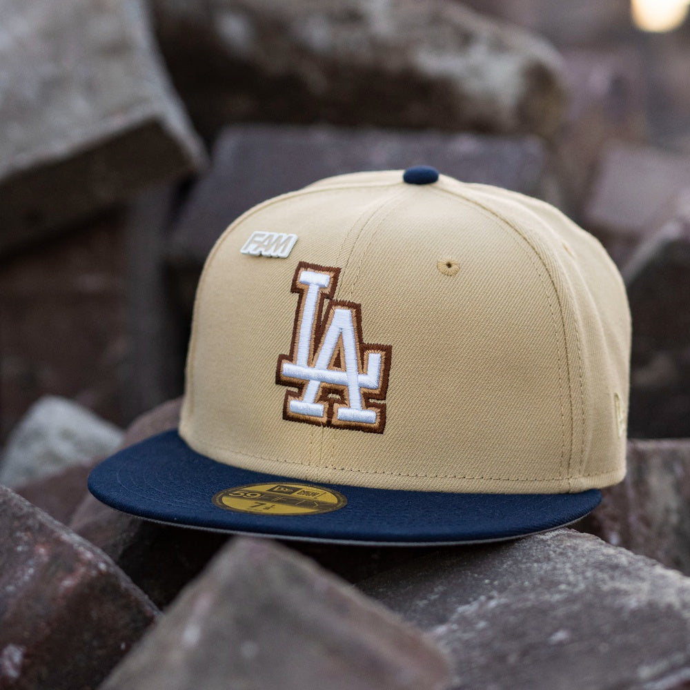 NEW ERA 59FIFTY MLB LOS ANGELES DODGERS 50TH JACKIE ROBINSON ANNIVERSARY  TWO TONE / GREY UV FITTED CAP